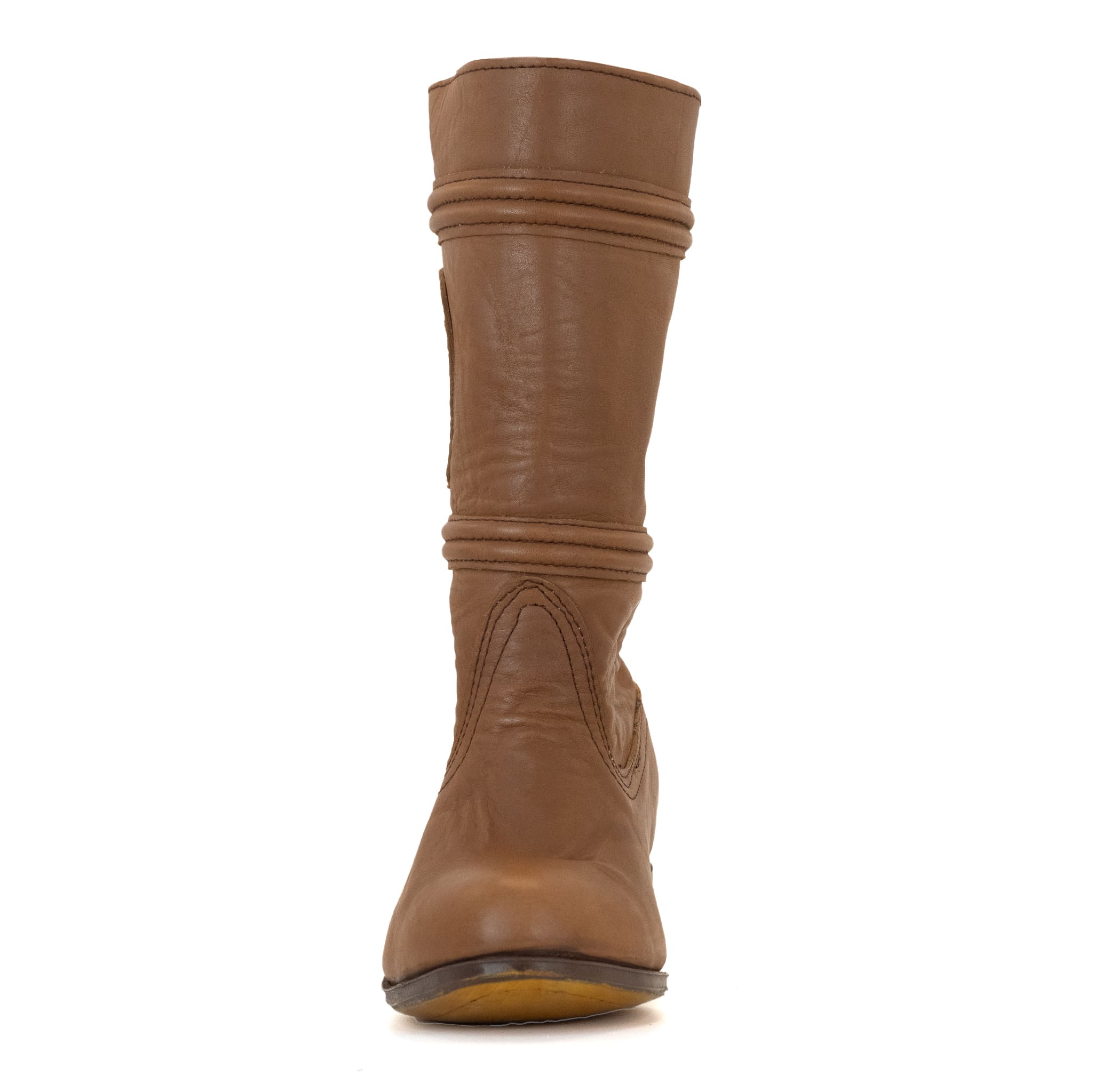 007 BOTA DE ESCARAMUZA EN COLOR CAFE CLARO