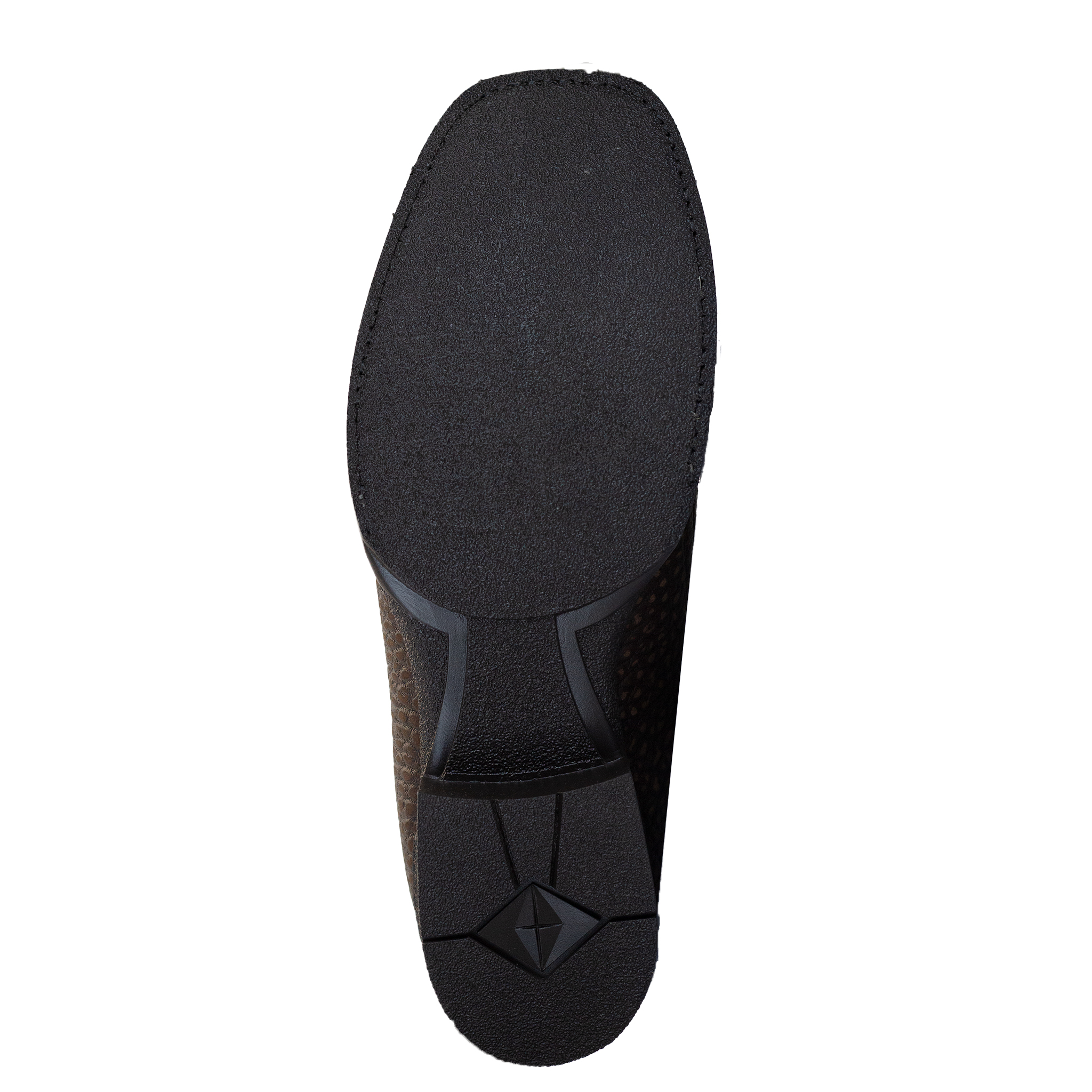 BOTIN EL RANCHERO DE PIEL DE CUELLO DE TORO CAFE