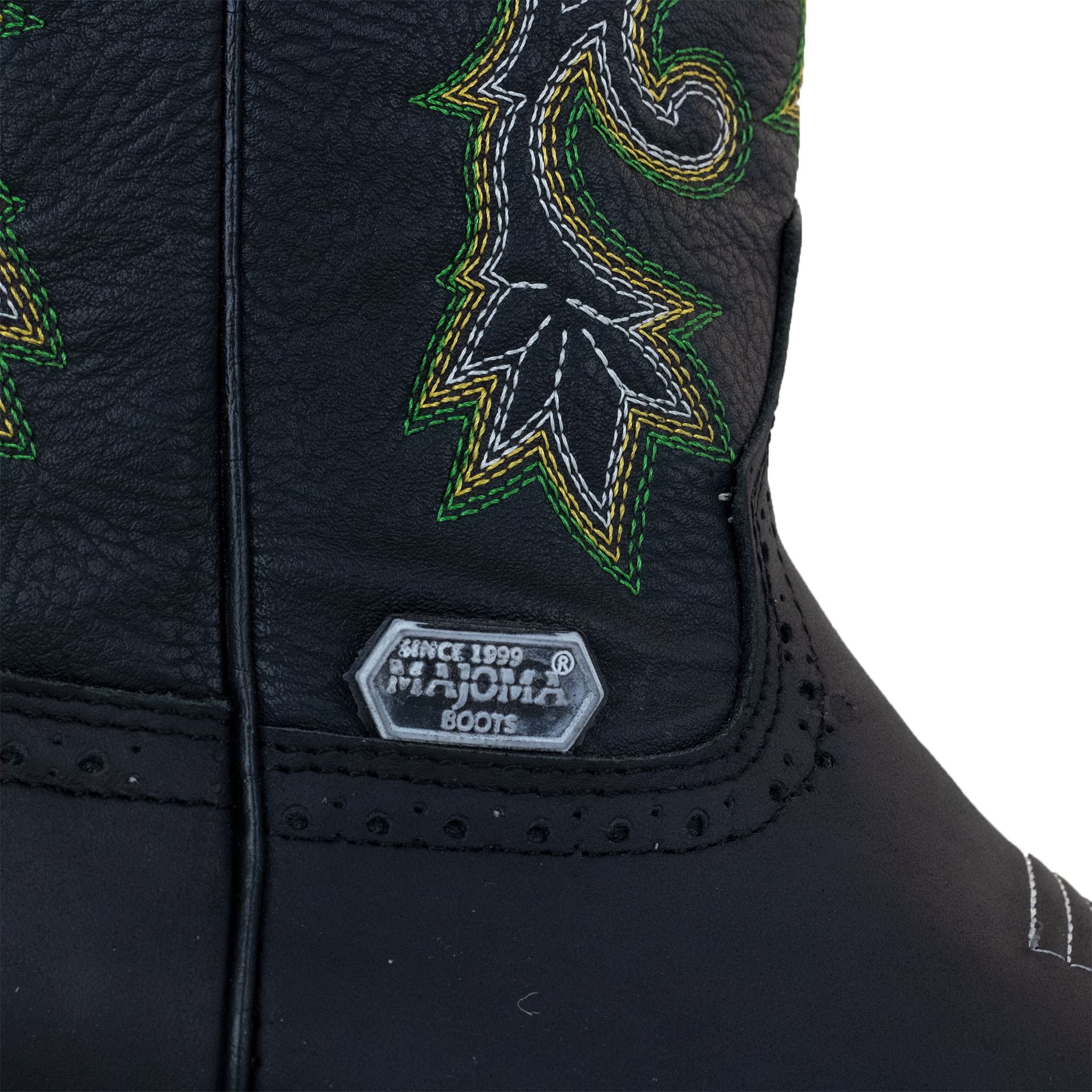BOTA MAJOMA VAQUERA HORMA CUADRADA NEGRA