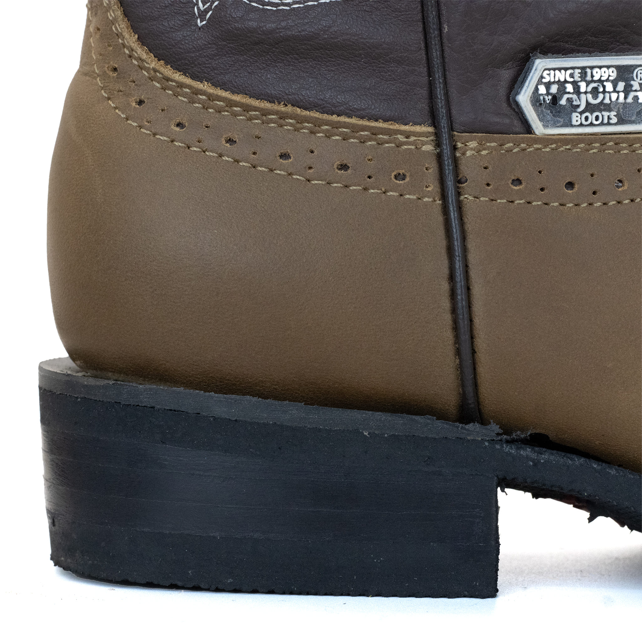 BOTA MAJOMA VAQUERA HORMA CUADRADA TABACO