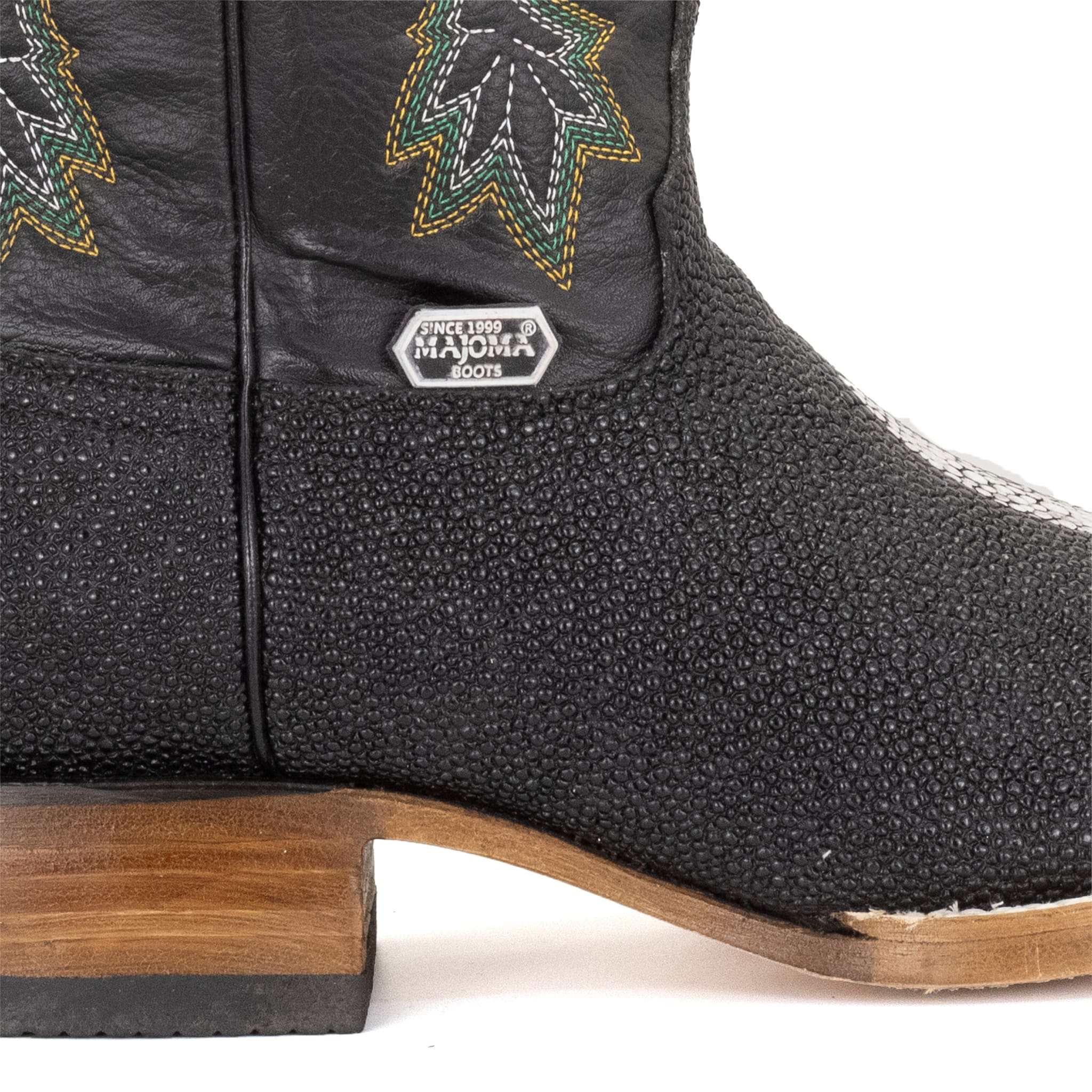 BOTA VAQUERO SM HORMA RODEO IMIT. MANTARRAYA NEGRO