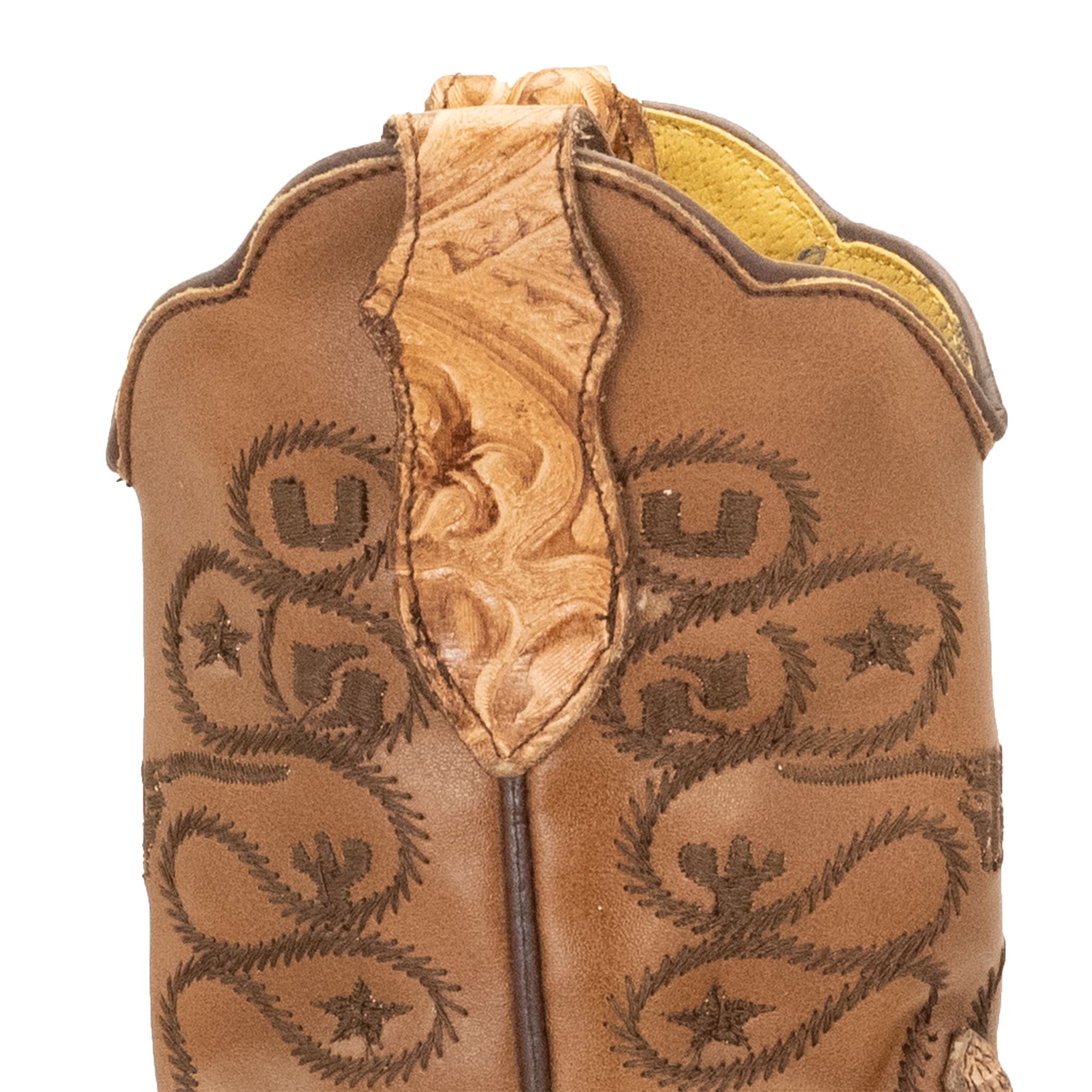 BOTA VAQUERO SM HORMA RODEO EN PIEL GRABADO CINCELADO NATURAL
