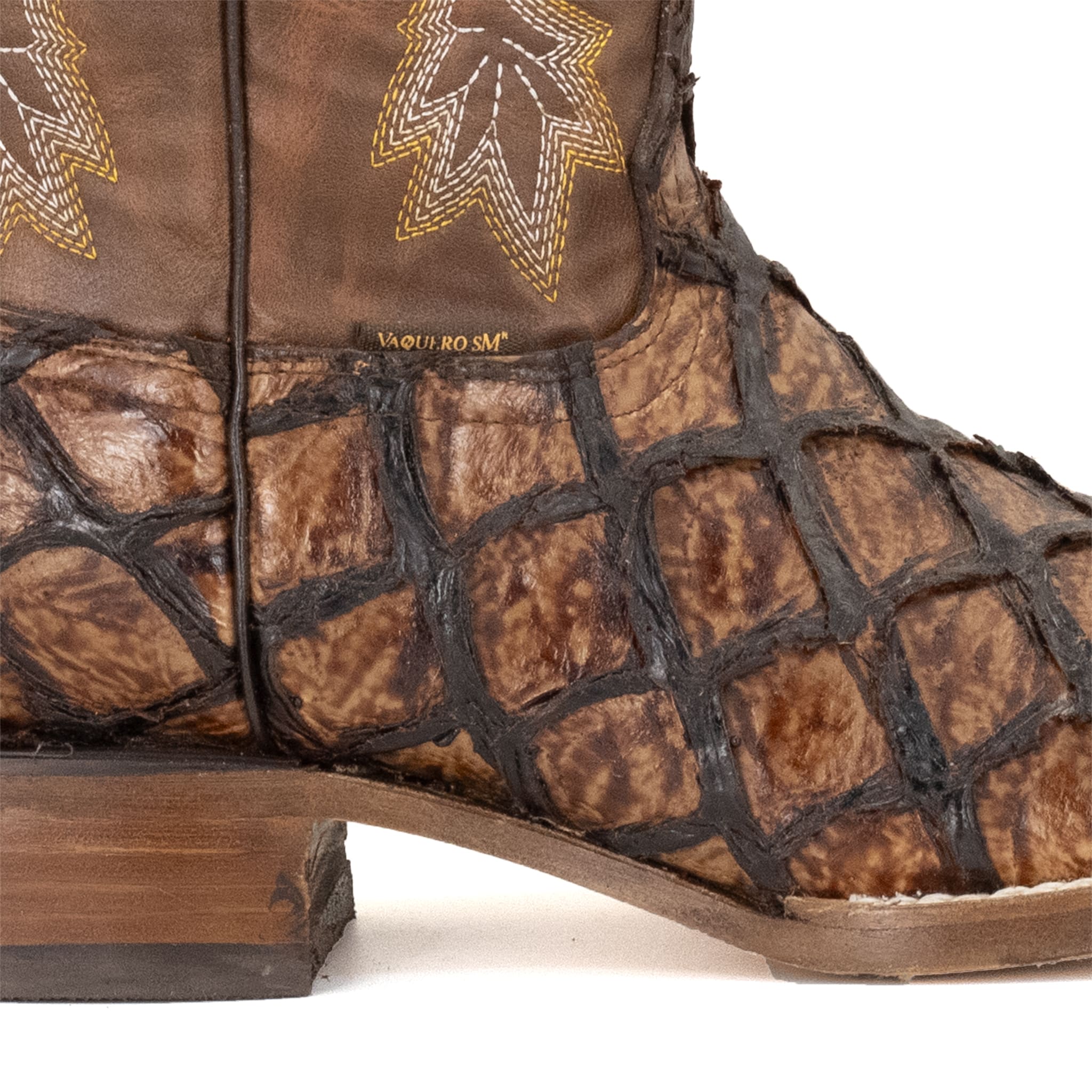 009 BOTA VAQUERO SM HORMA RODEO IMIT. PESCADO COÑAC.