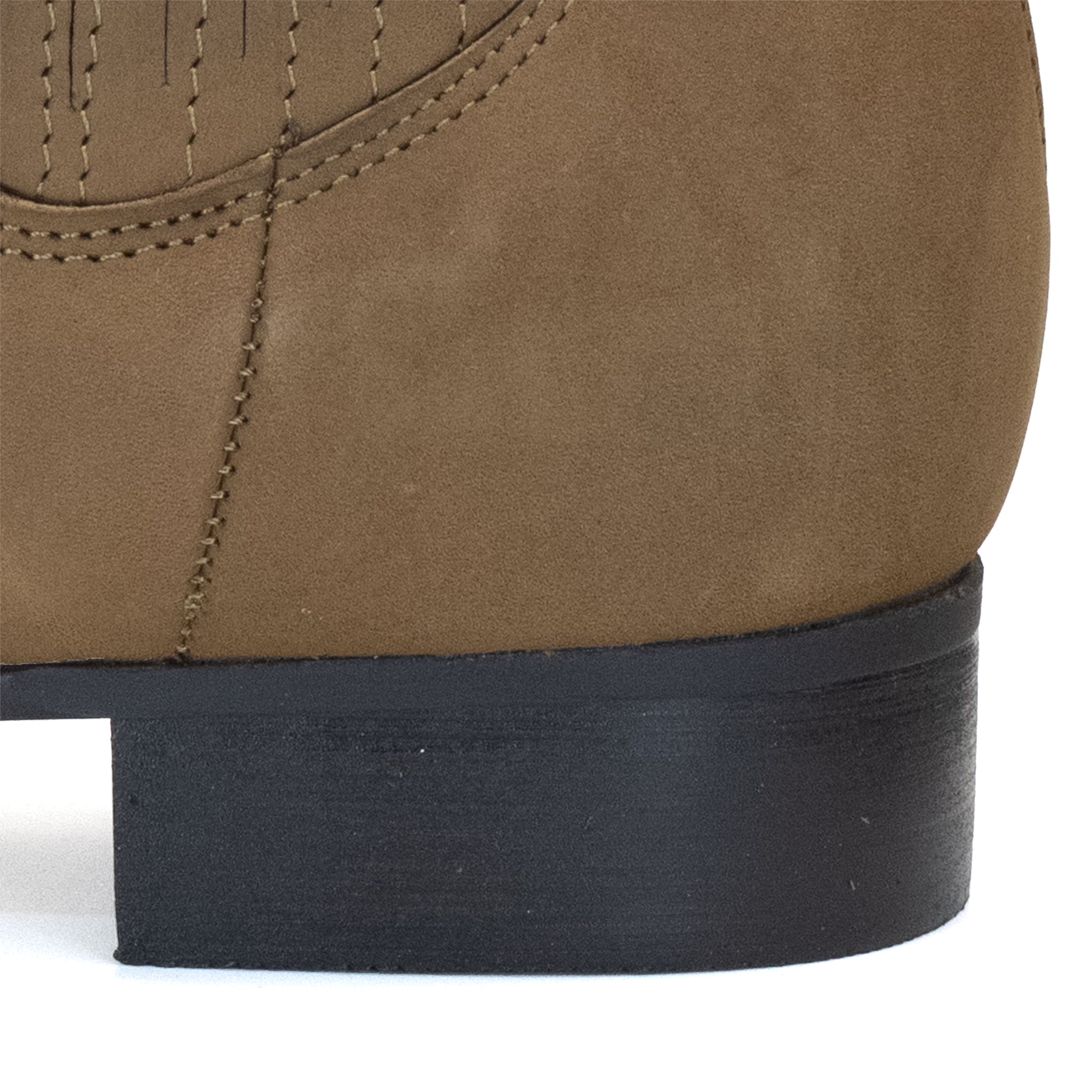 BOTIN RAMÍREZ CHARRO DE GAMUZA CON SUELA DE NEOLITE TABACO