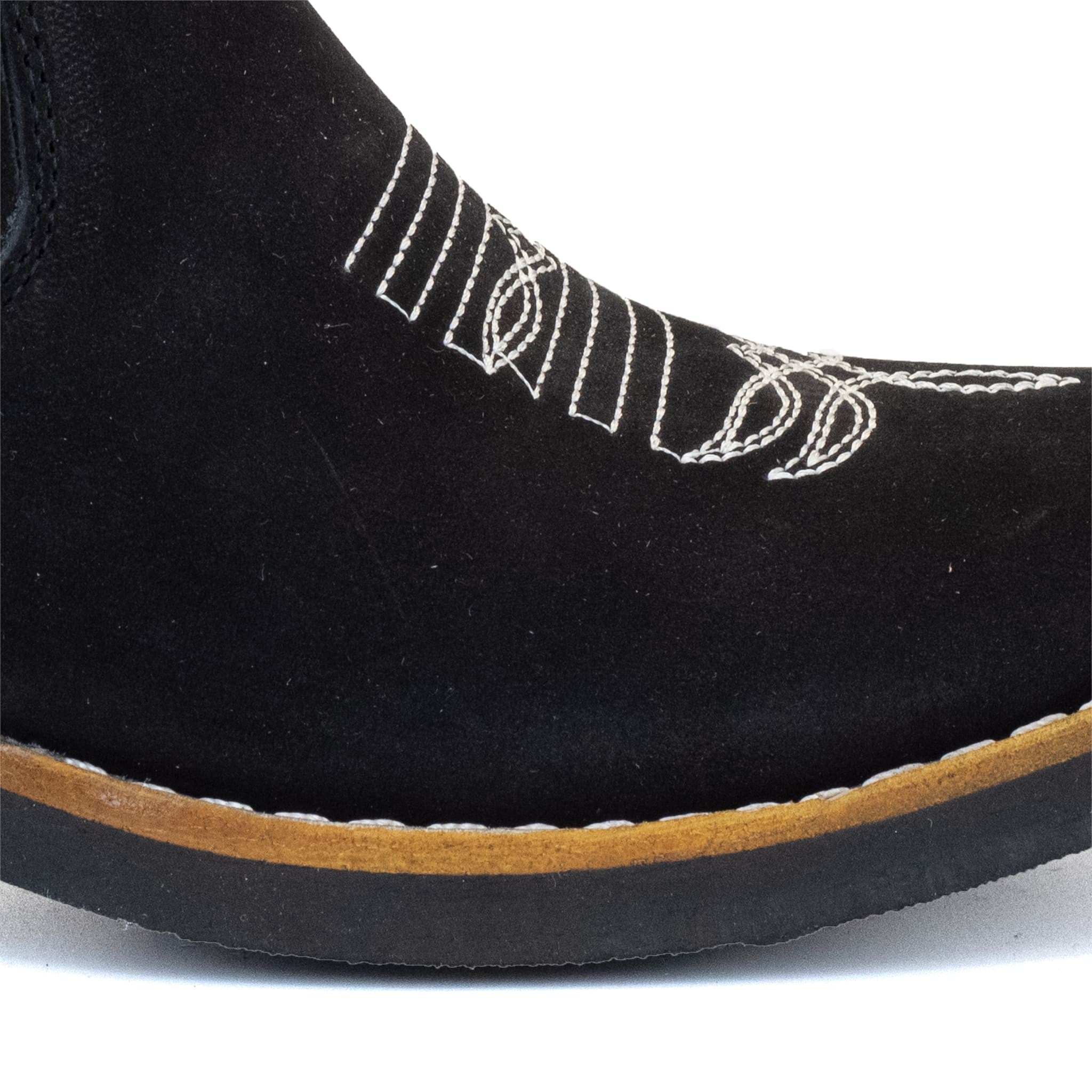 BOTIN GUERRERO CUADRADO NOBUCK NEGRO