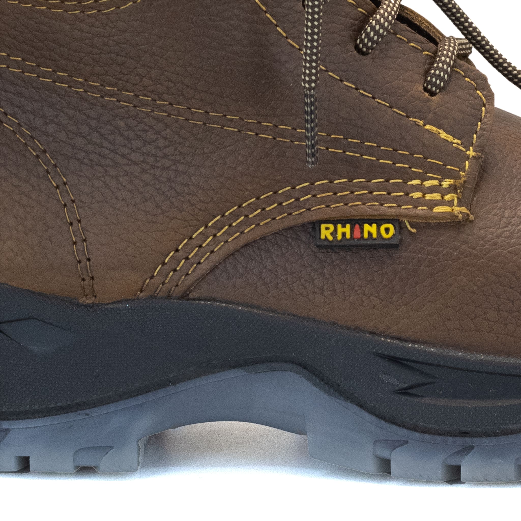 BOTA RHINO DE TRABAJO CON CASCO CAFE