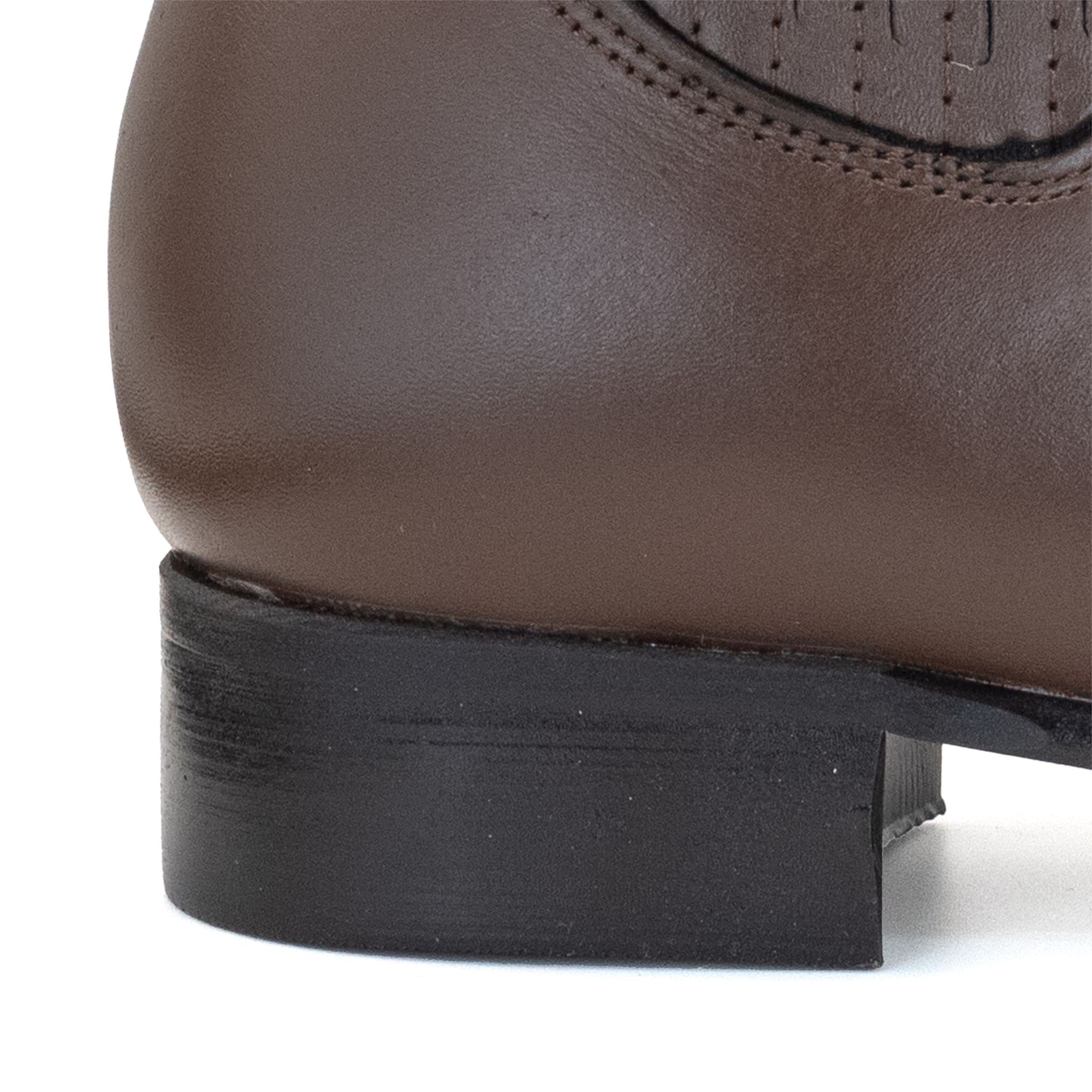 BOTIN RAMÍREZ CHARRO DE PIEL CON SUELA DE NEOLITE CAFE