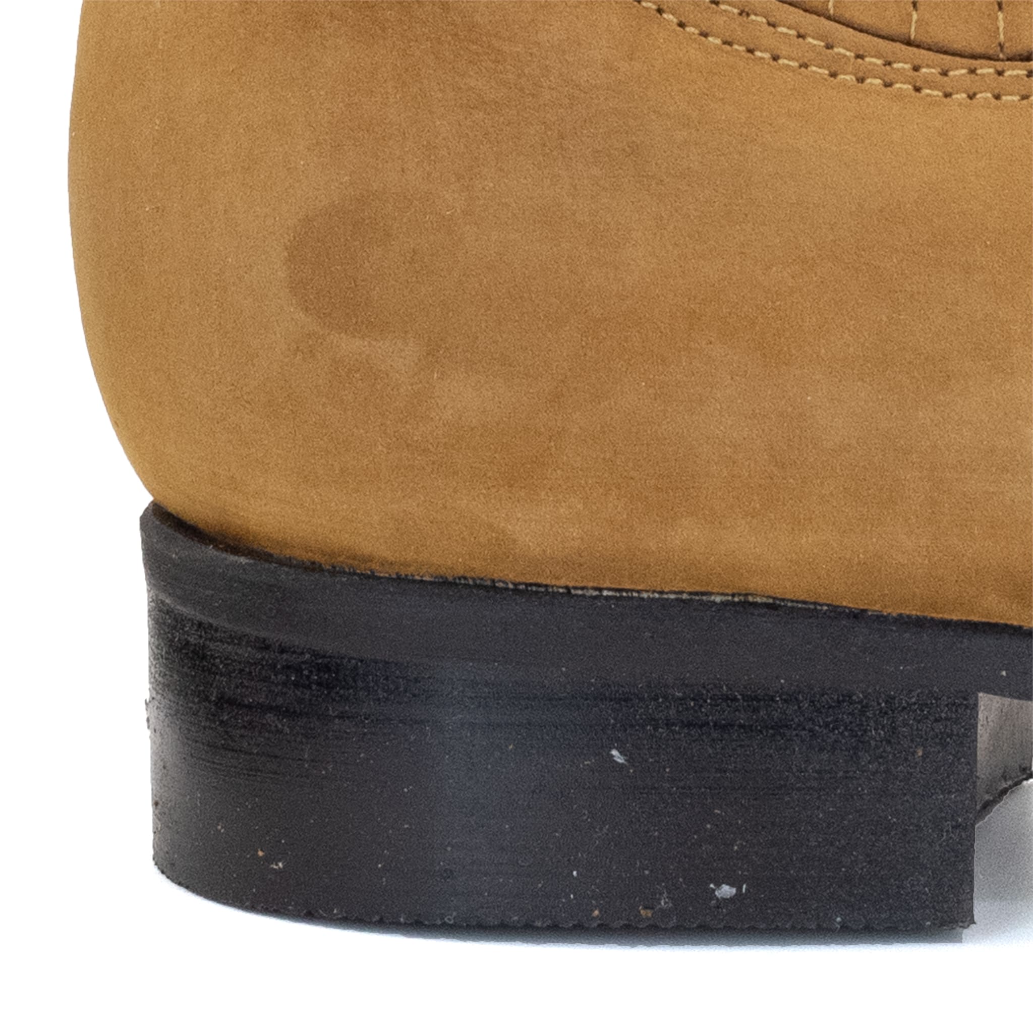 BOTIN RAMÍREZ CHARRO DE GAMUZA CON SUELA DE NEOLITE PAJA