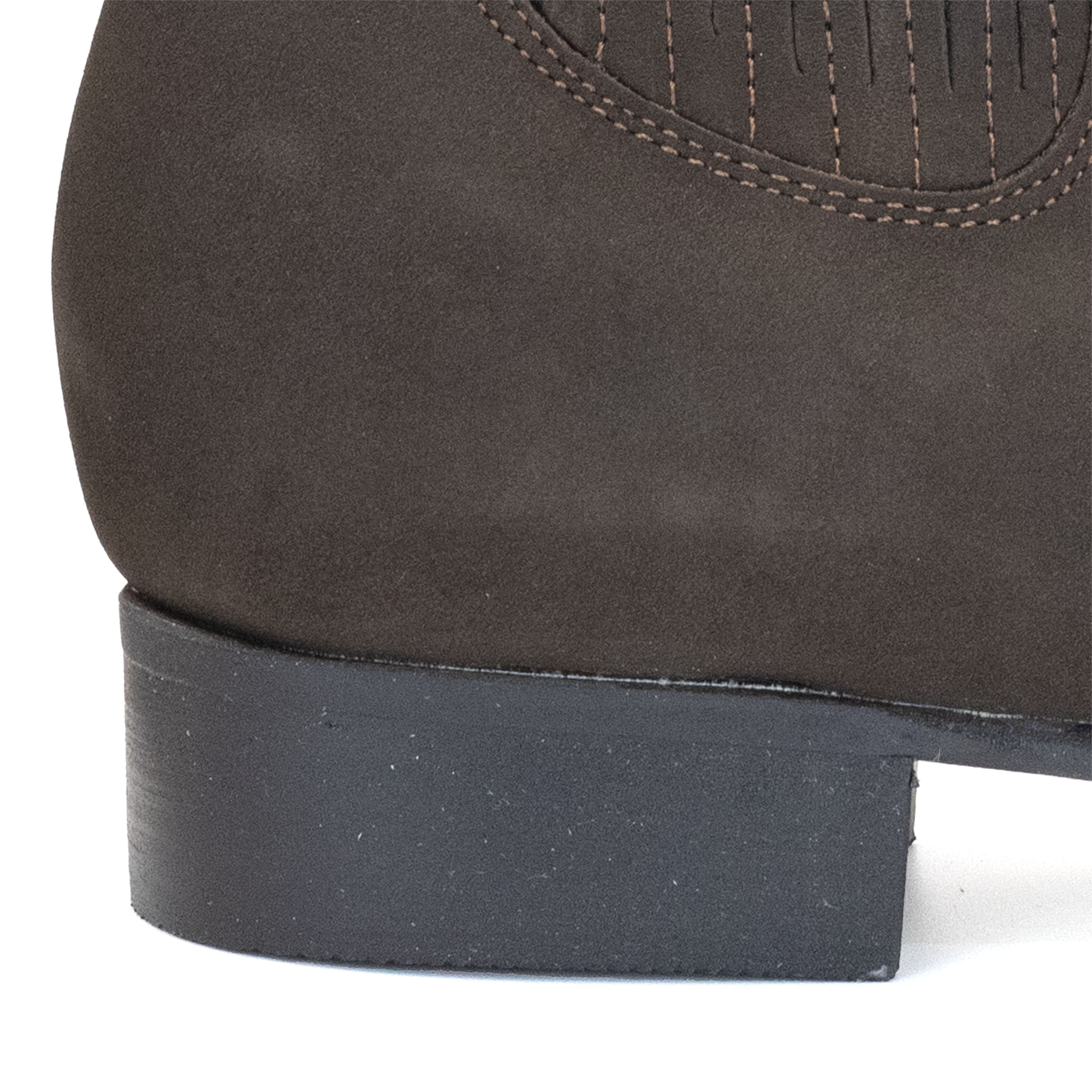 BOTIN RAMÍREZ CHARRO DE GAMUZA CON SUELA DE NEOLITE CAFE
