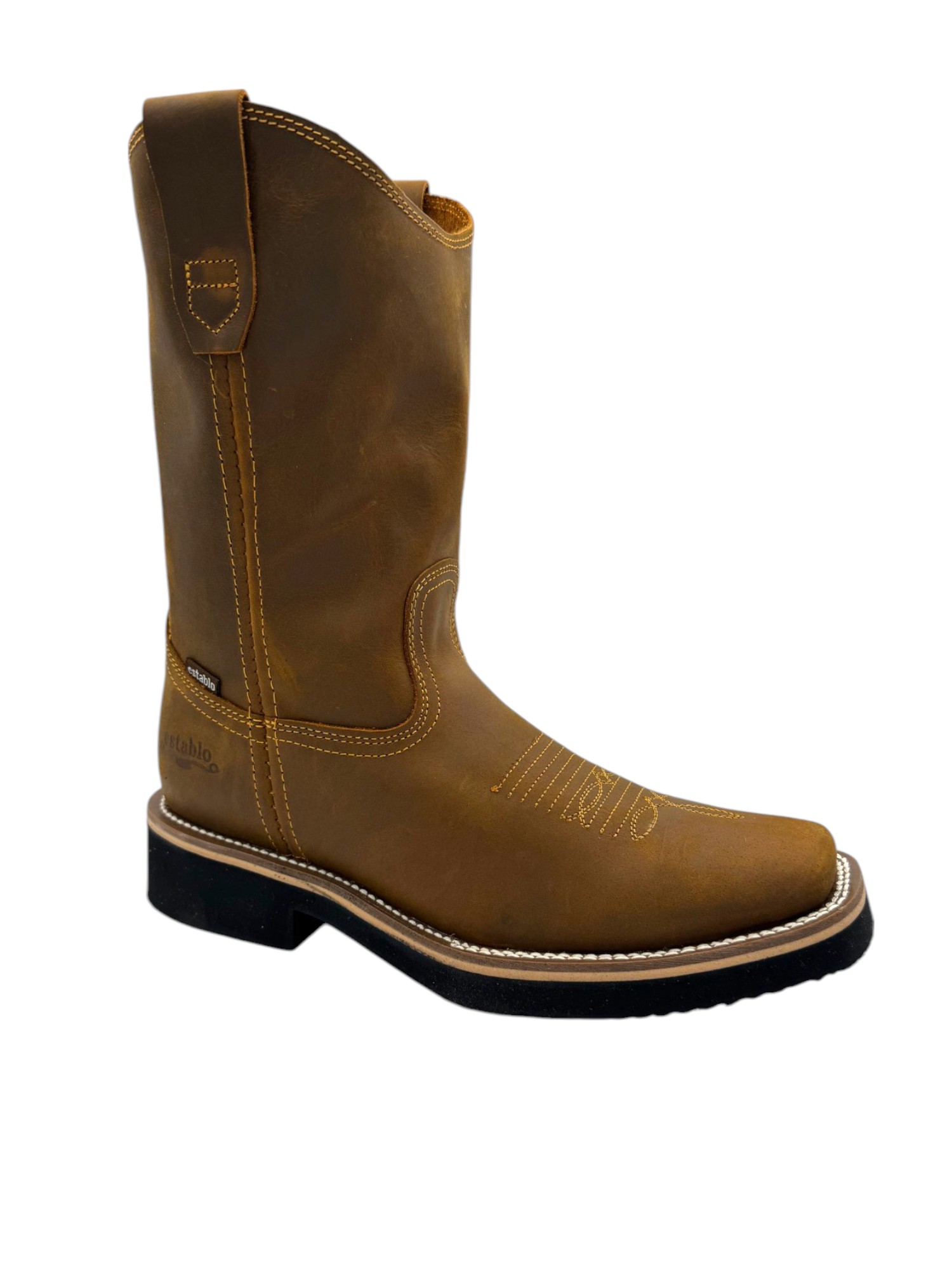 BOTA ESTABLO DE TRABAJO HORMA CUADRADA MANGO
