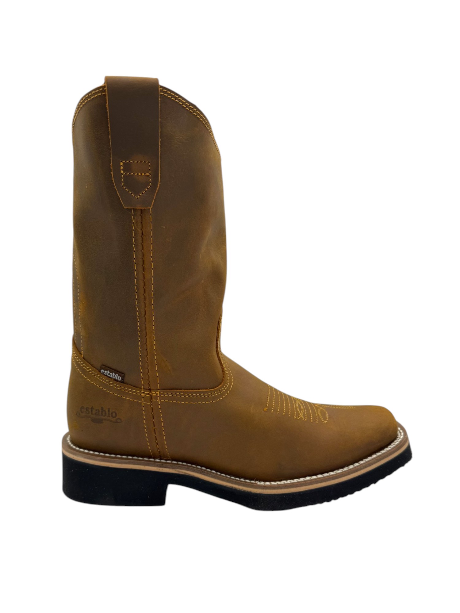 BOTA ESTABLO DE TRABAJO HORMA CUADRADA MANGO