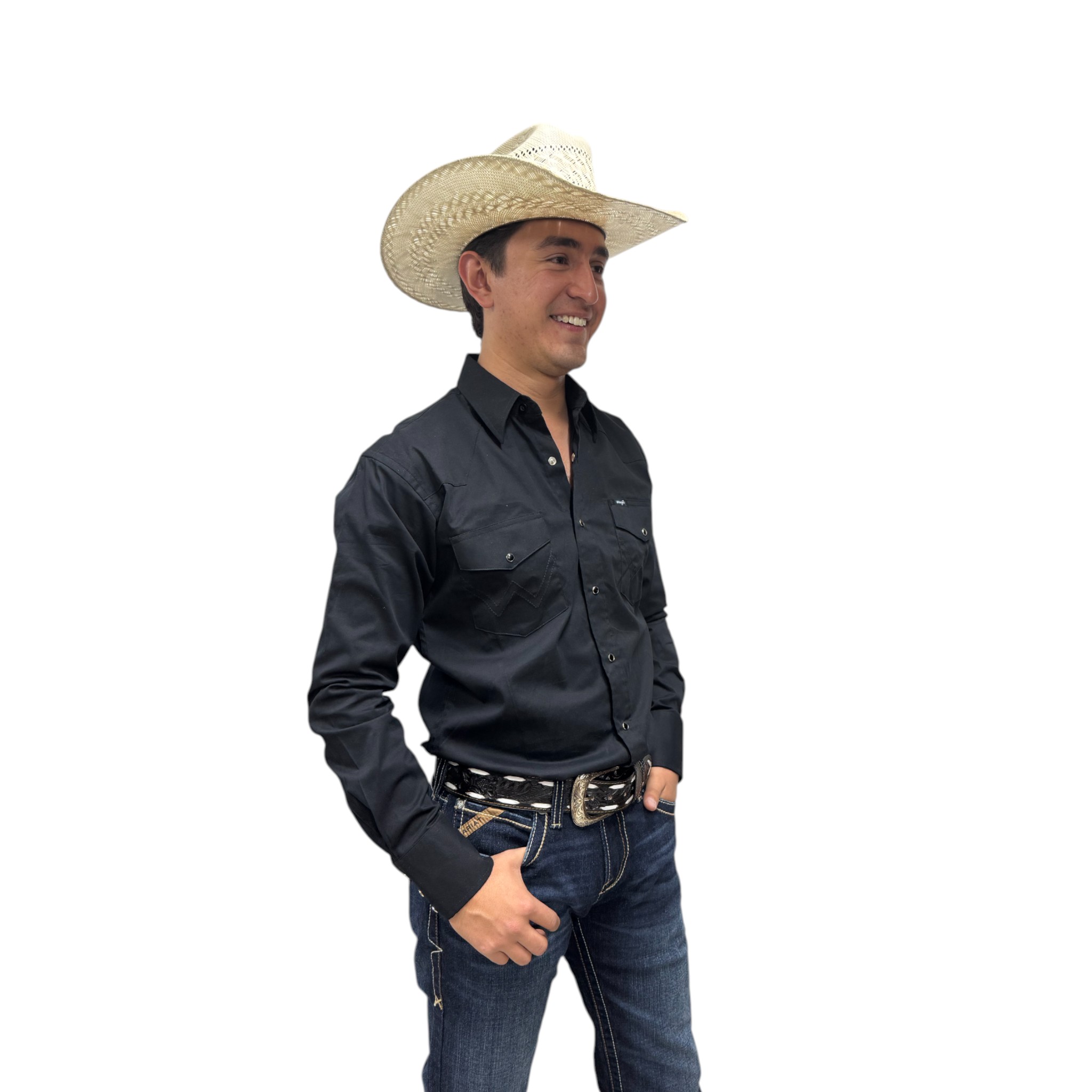 IMG_6807-Photoroom CAMISA VAQUERA WRANGLER HOMBRE MANGA LARGA NEGRO