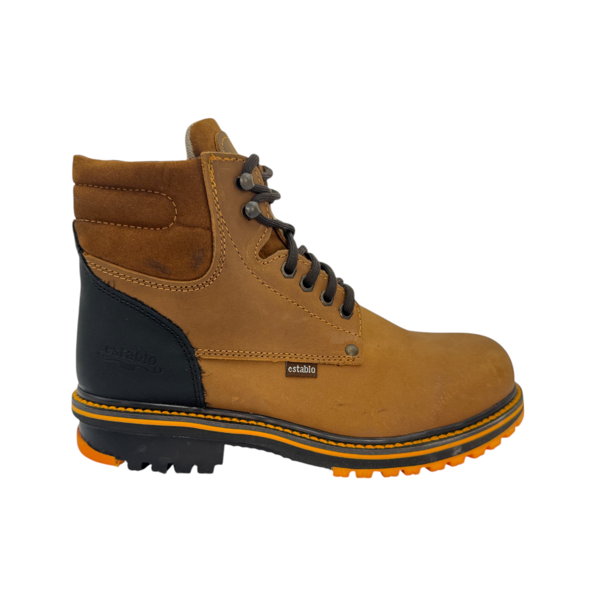 BOTA ESTABLO DE AGUJETA DE TRABAJO MANGO/NEGRO