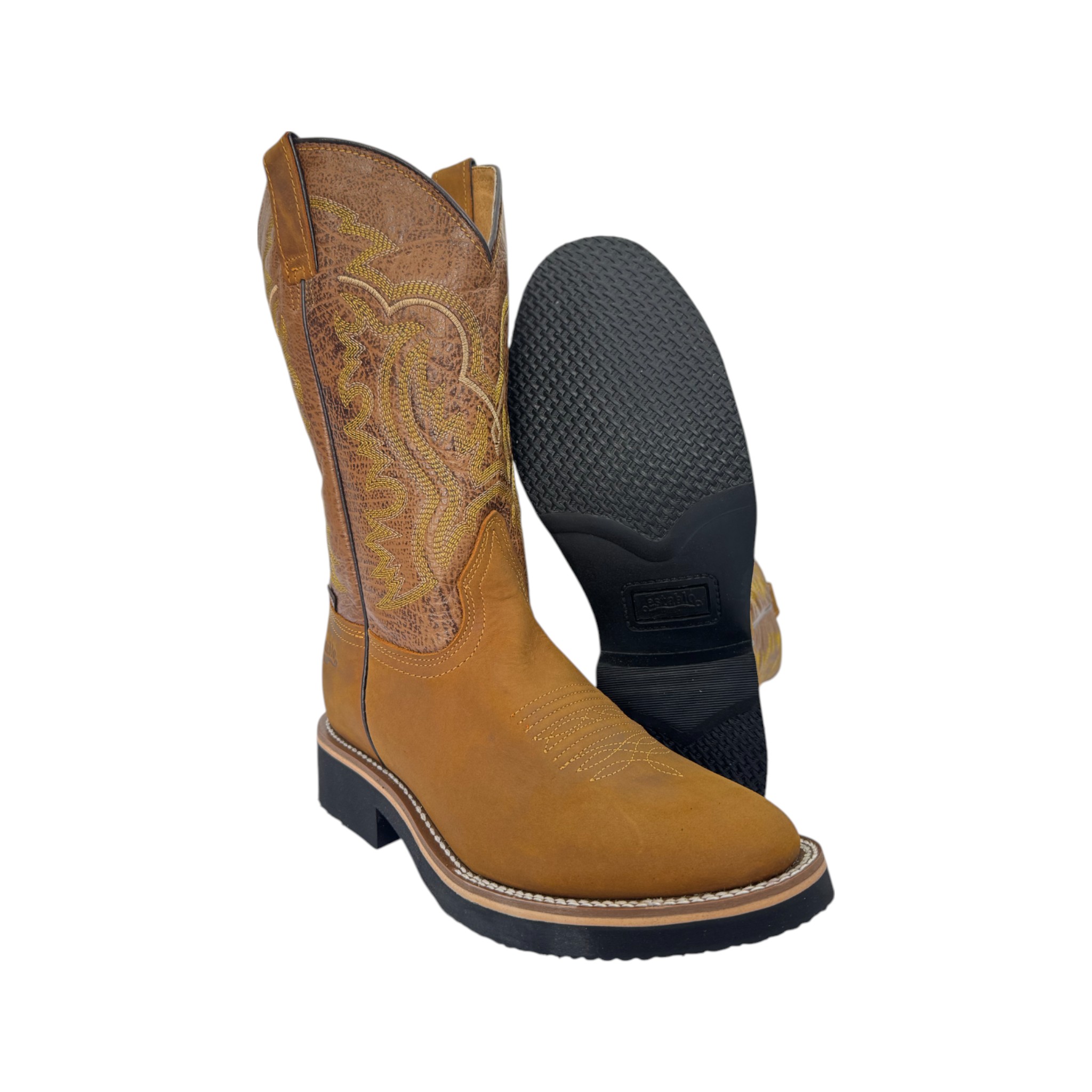 BOTA ESTABLO DE TRABAJO HORMA OVAL MANGO