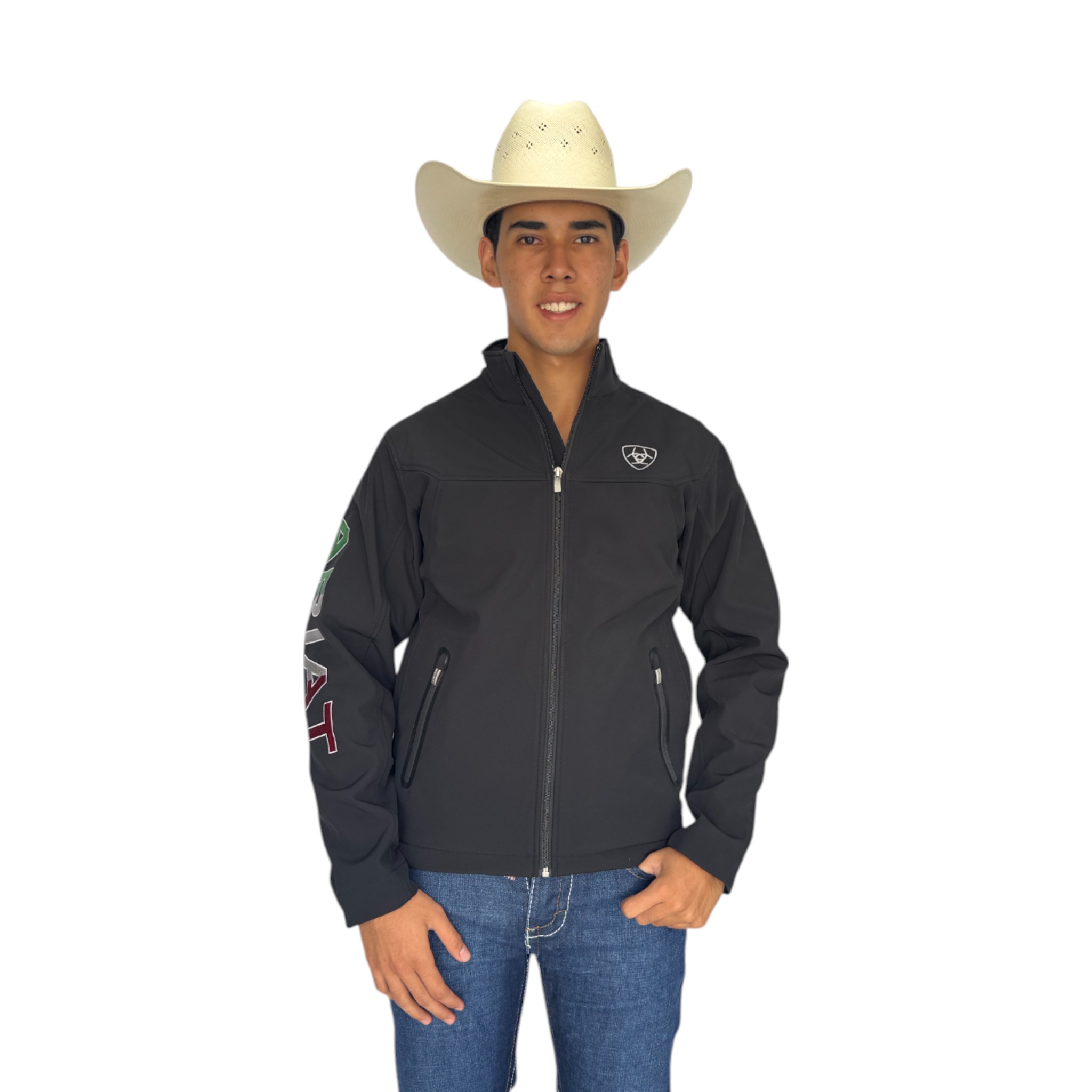 CHAMARRA ARIAT TEAM MEXICO NEGRO