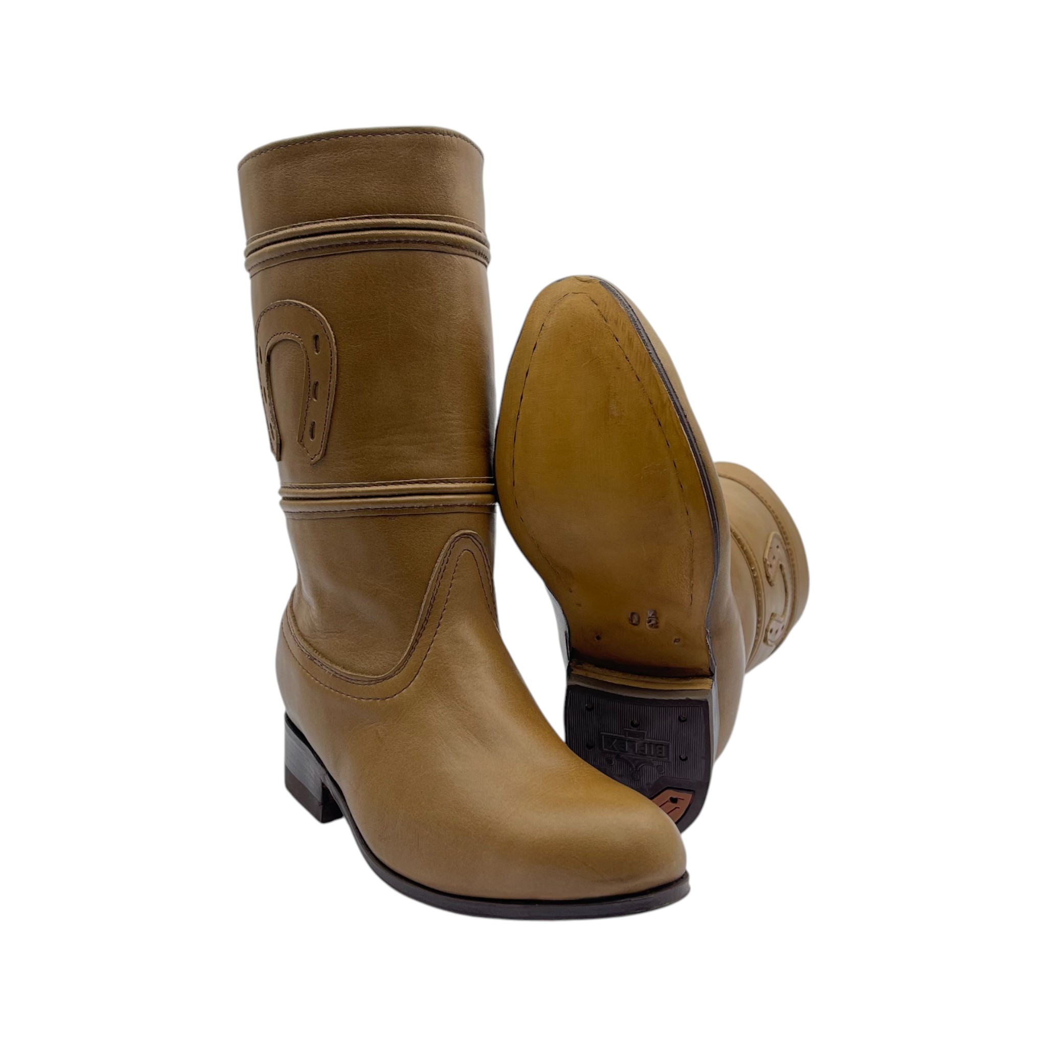 BOTA DE ESCARAMUZA EN COLOR MIEL