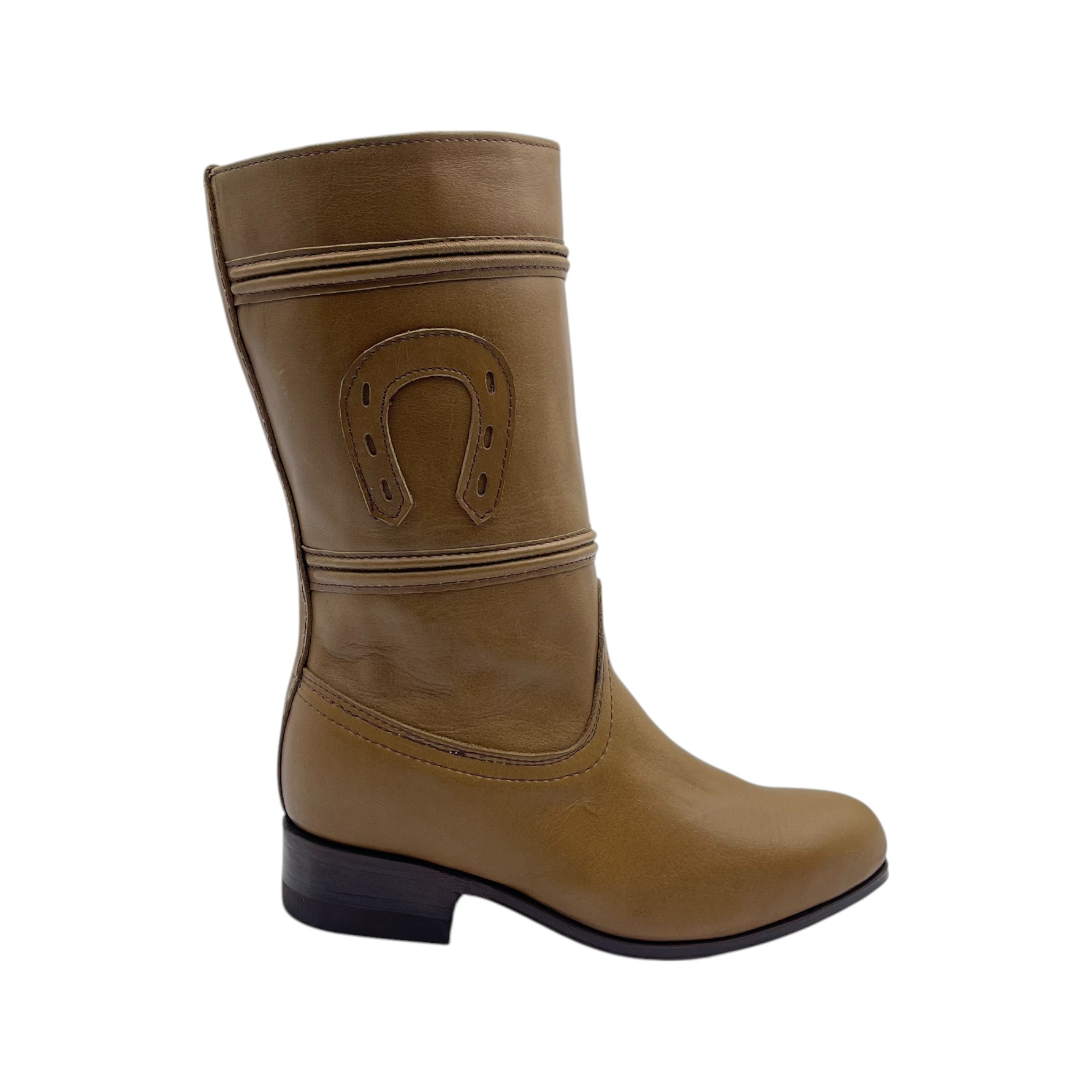 BOTA DE ESCARAMUZA EN COLOR MIEL