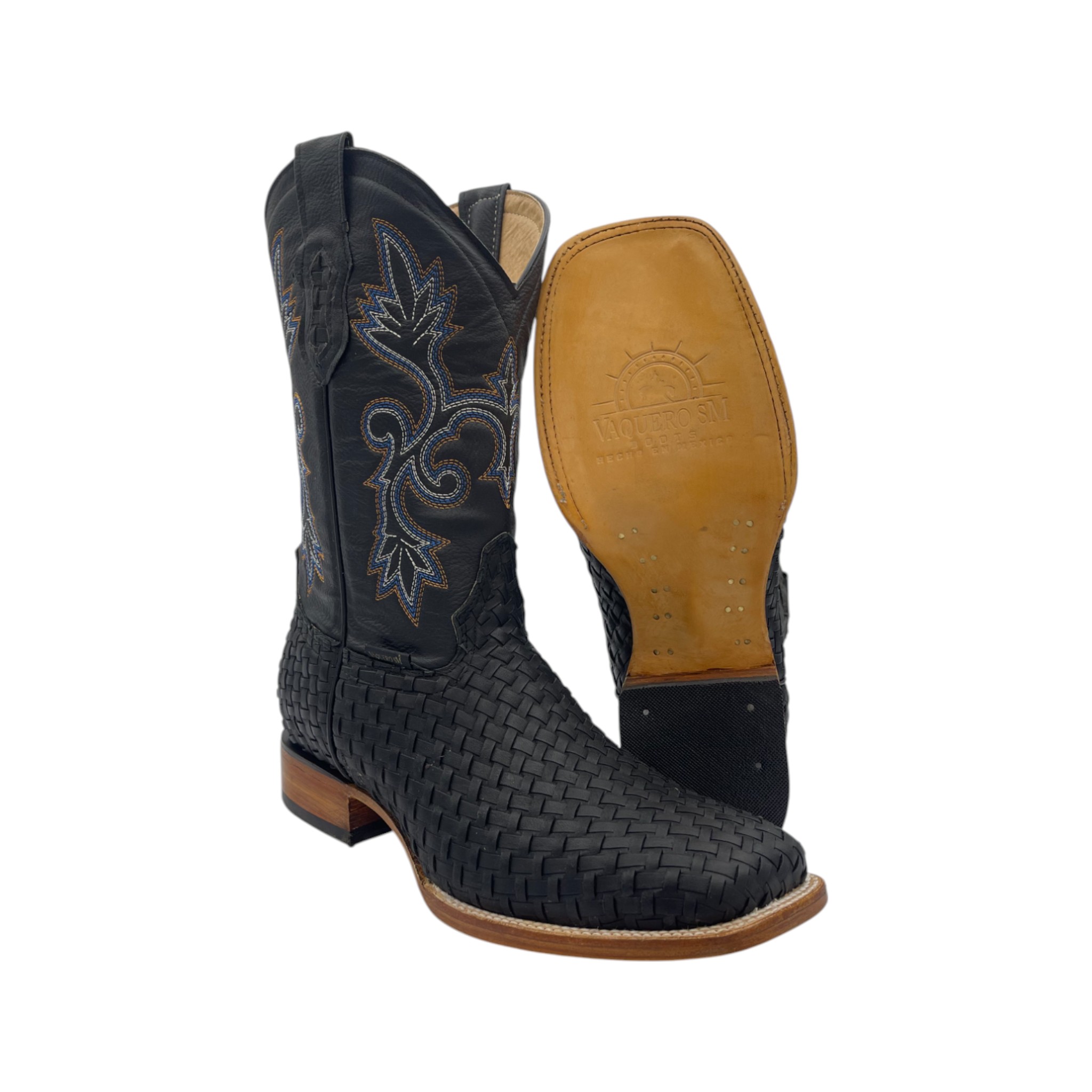 BOTA VAQUERO SM HORMA RODEO EN PETATILLO NEGRO