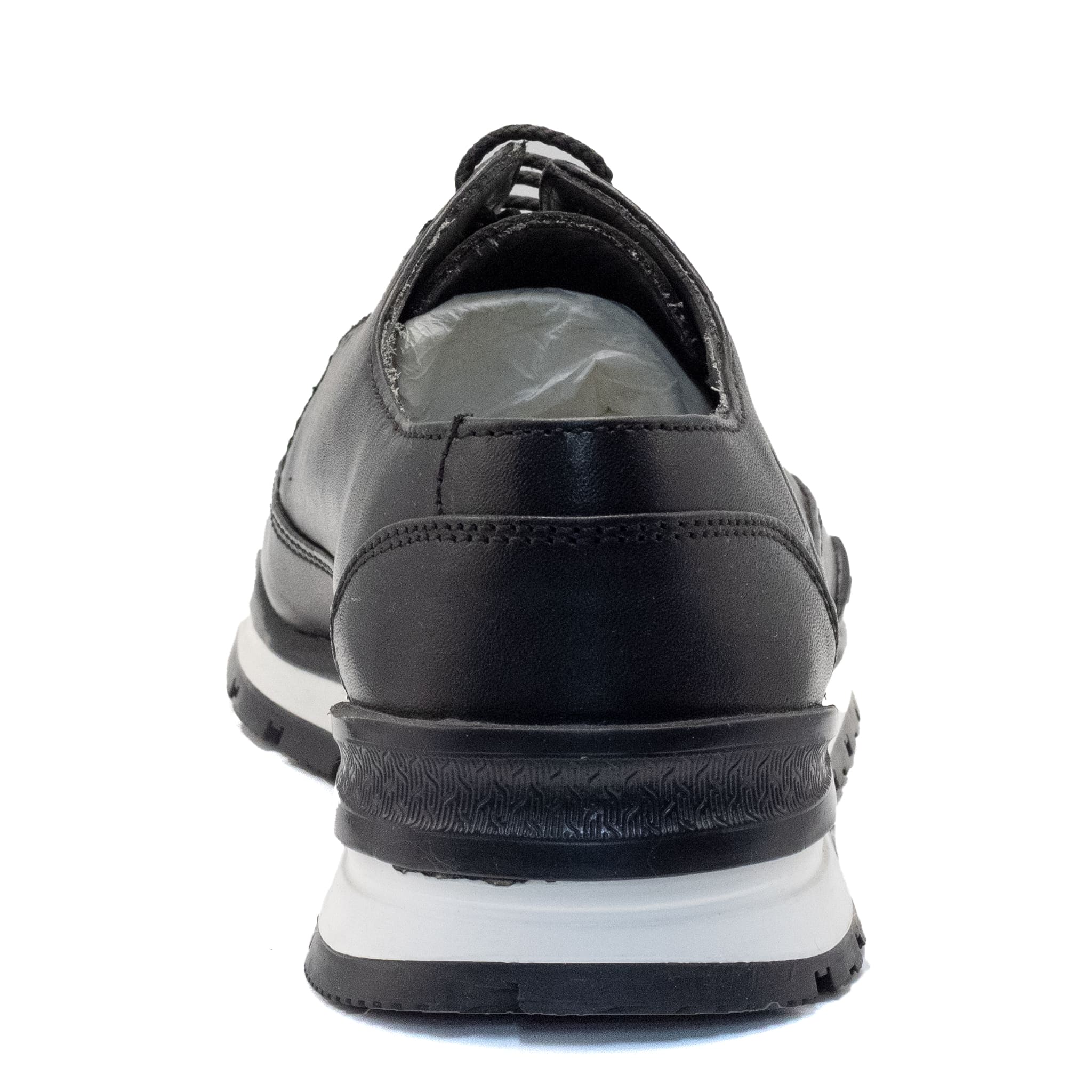 ZAPATO CUADRA CON PIEL GENUINA DE CAIMAN NEGRO