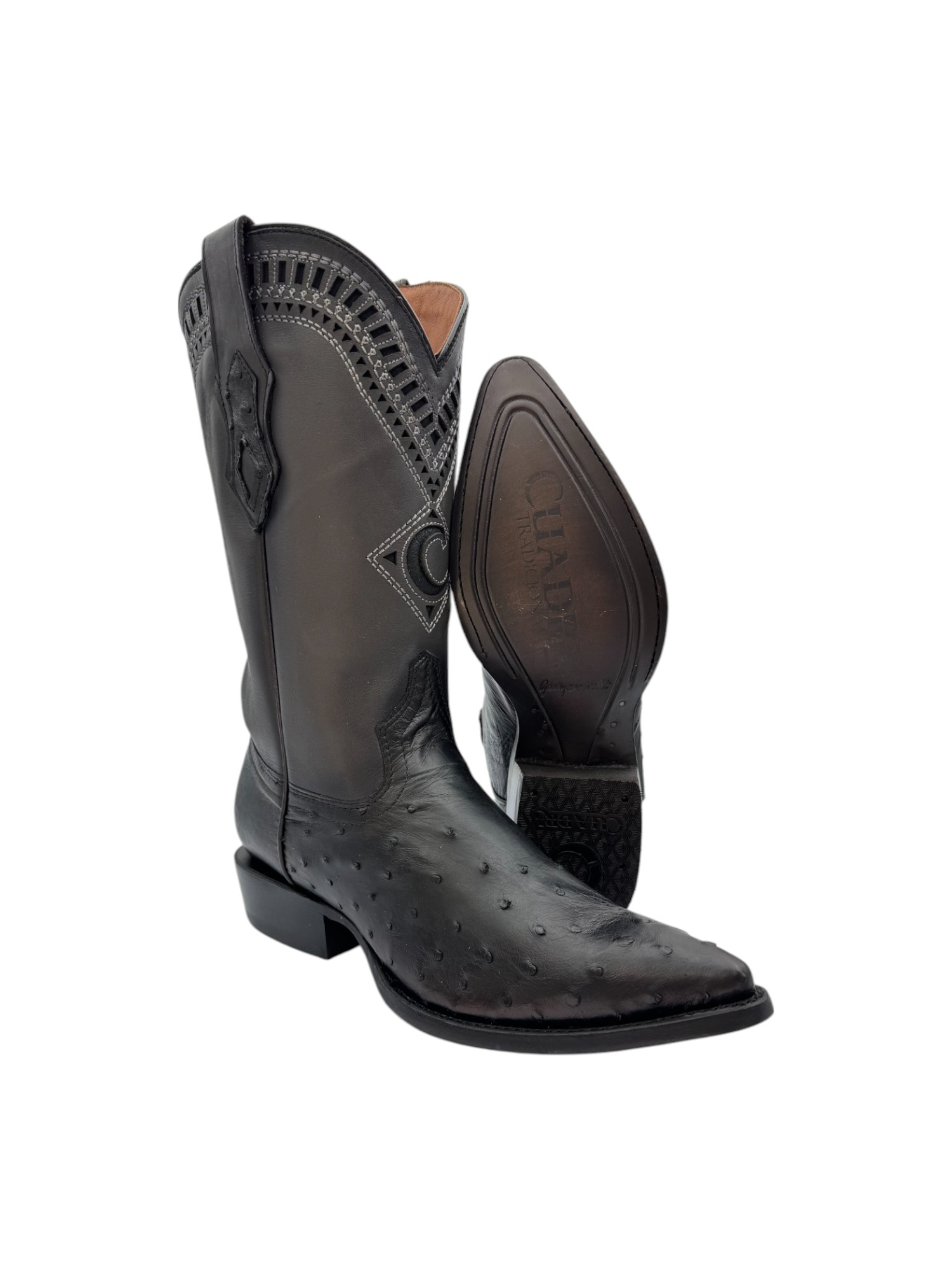 BOTA CUADRA AVESTRUZ HORMA PUNTAL