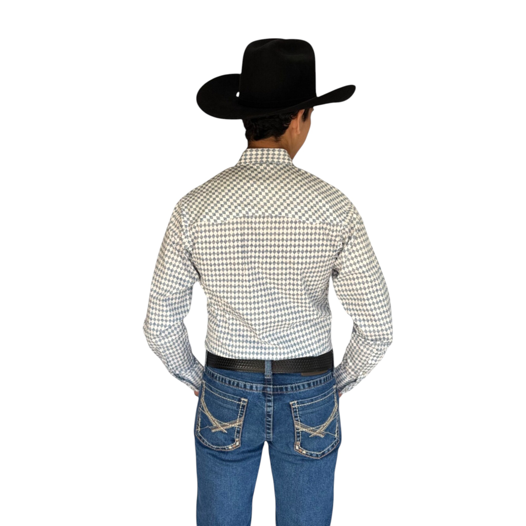 CAMISA VAQUERA WRANGLER MANGA LARGA HOMBRE BLANCO