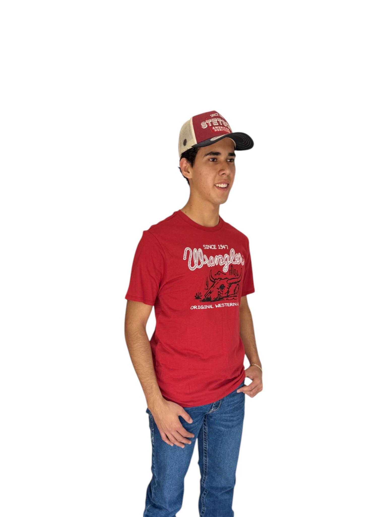 IMG_5271-Photoroom PLAYERA WRANGLER ROJO ESTAMPADO DEL OESTE