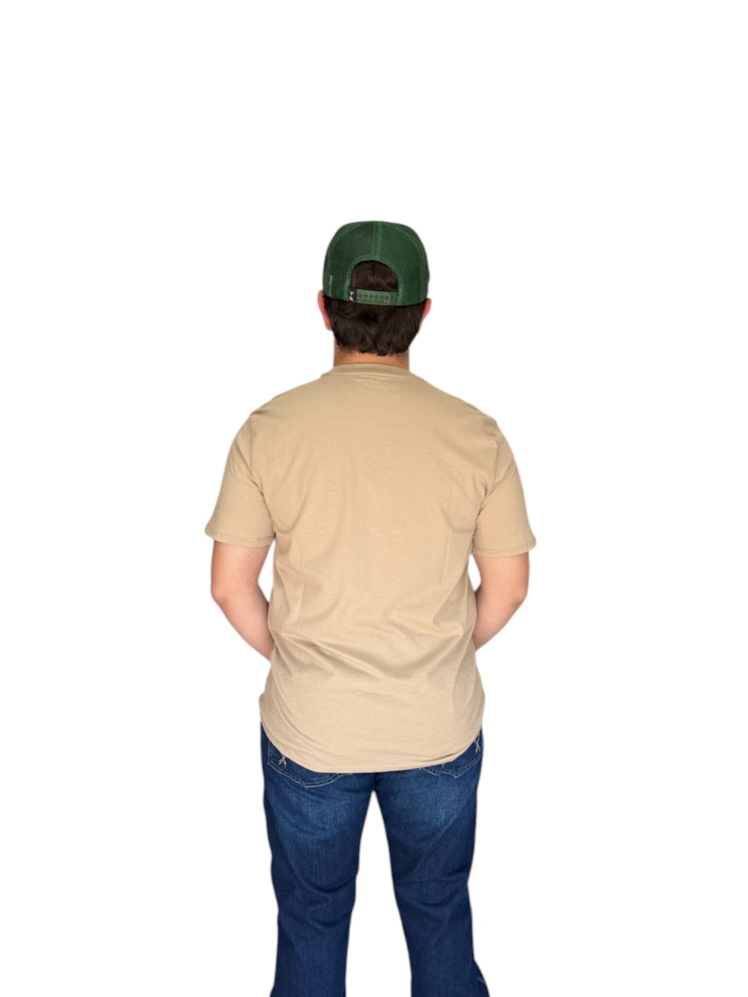 PLAYERA WRANGLER BEIGE ESTAMPADO BRONCO