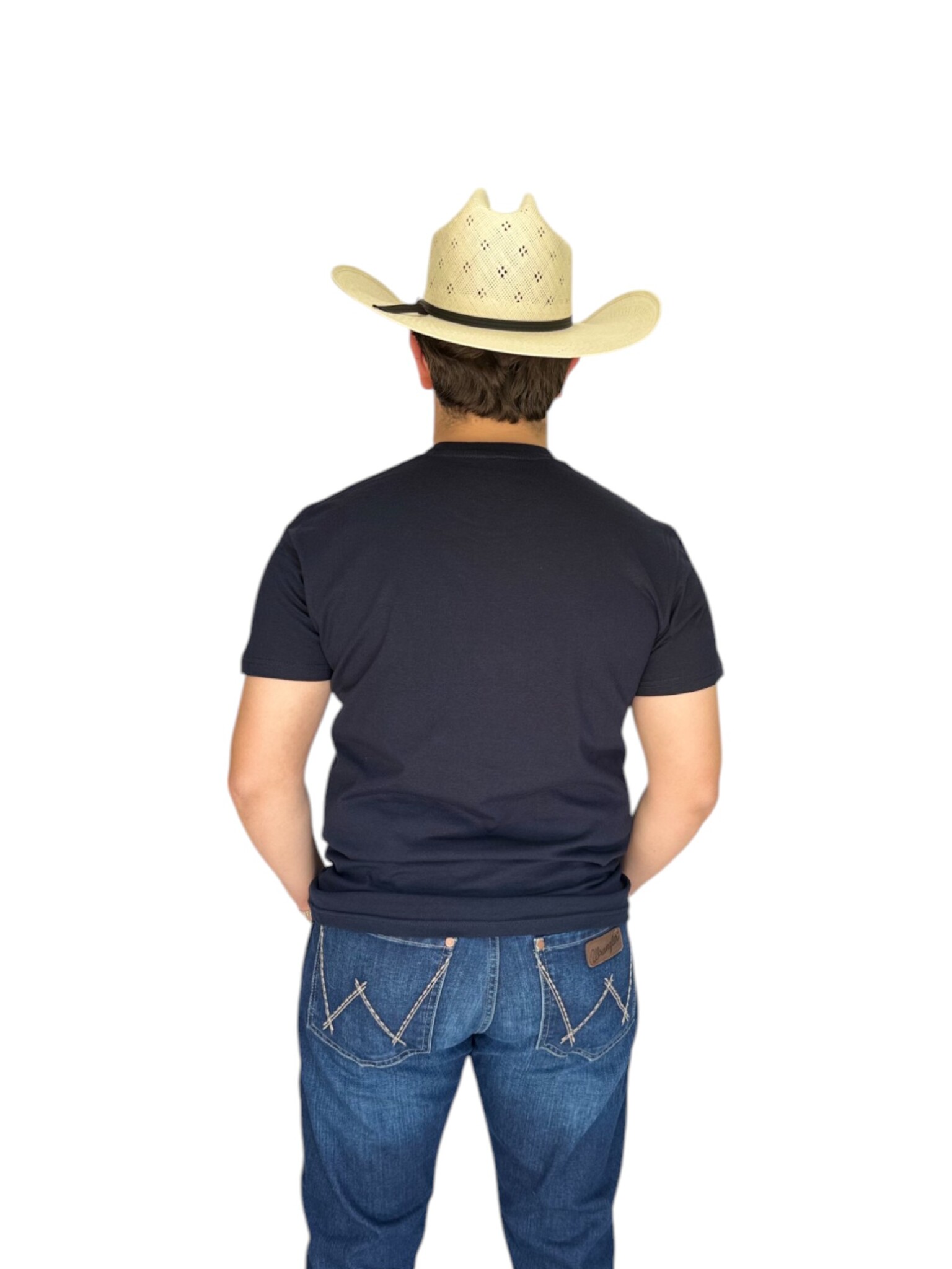 PLAYERA HOT PIPE VINO ESTAMPADO WESTERN
