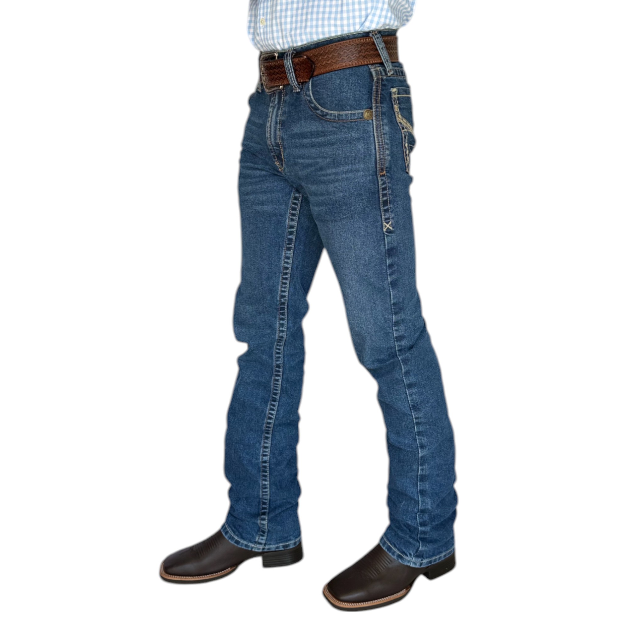 PANTALON KAJM GRANO DE ORO AZUL