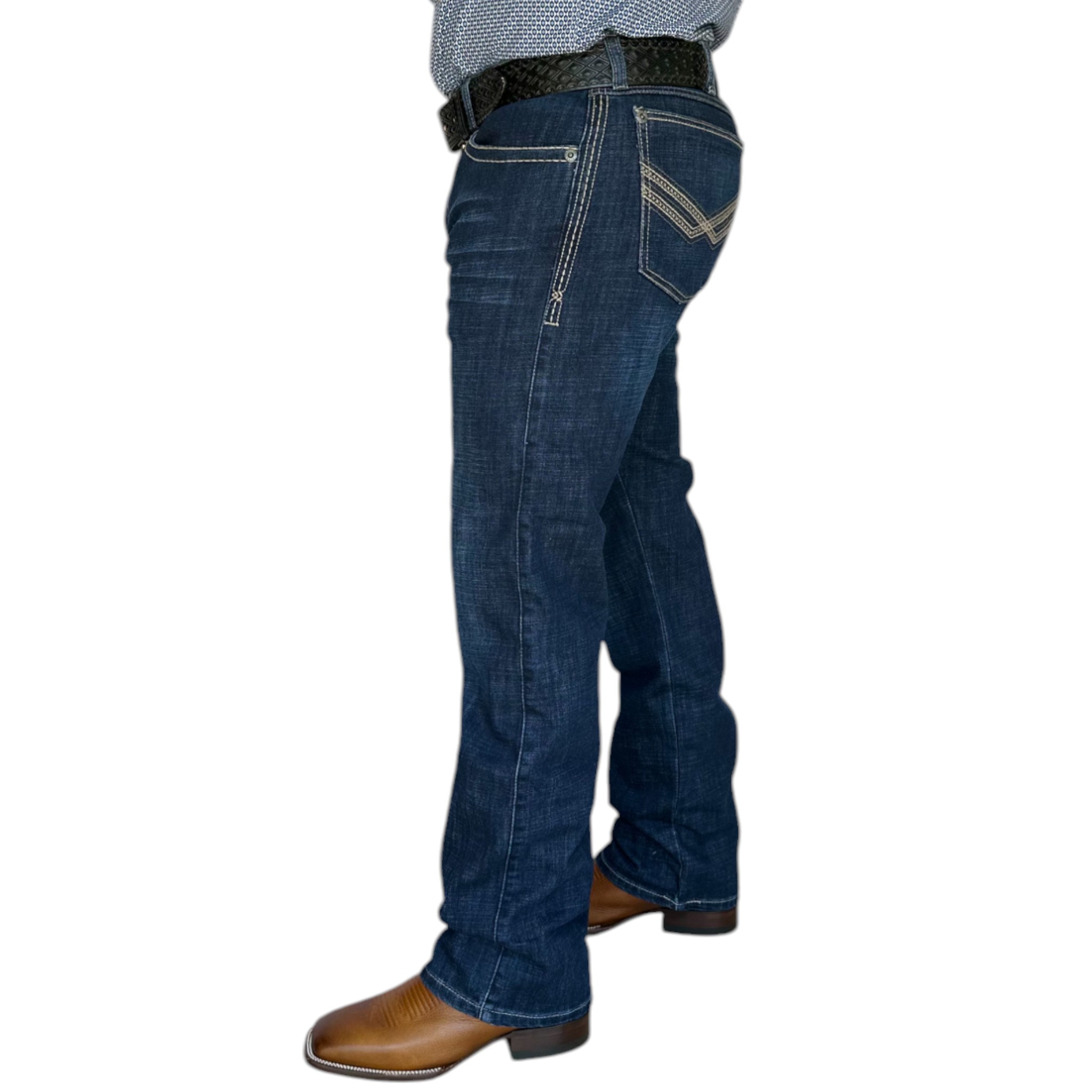 PANTALON WRANGLER 20X SLIM STRAIGHT AZUL MARINO