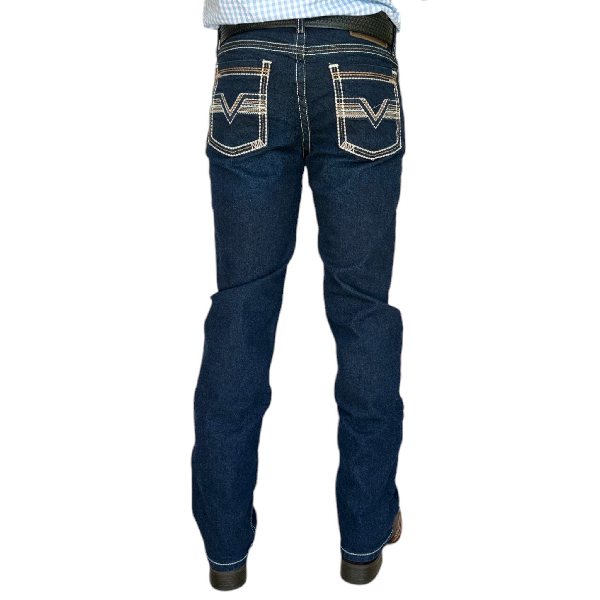 PANTALON KAJM DORADO DK AZUL MARINO