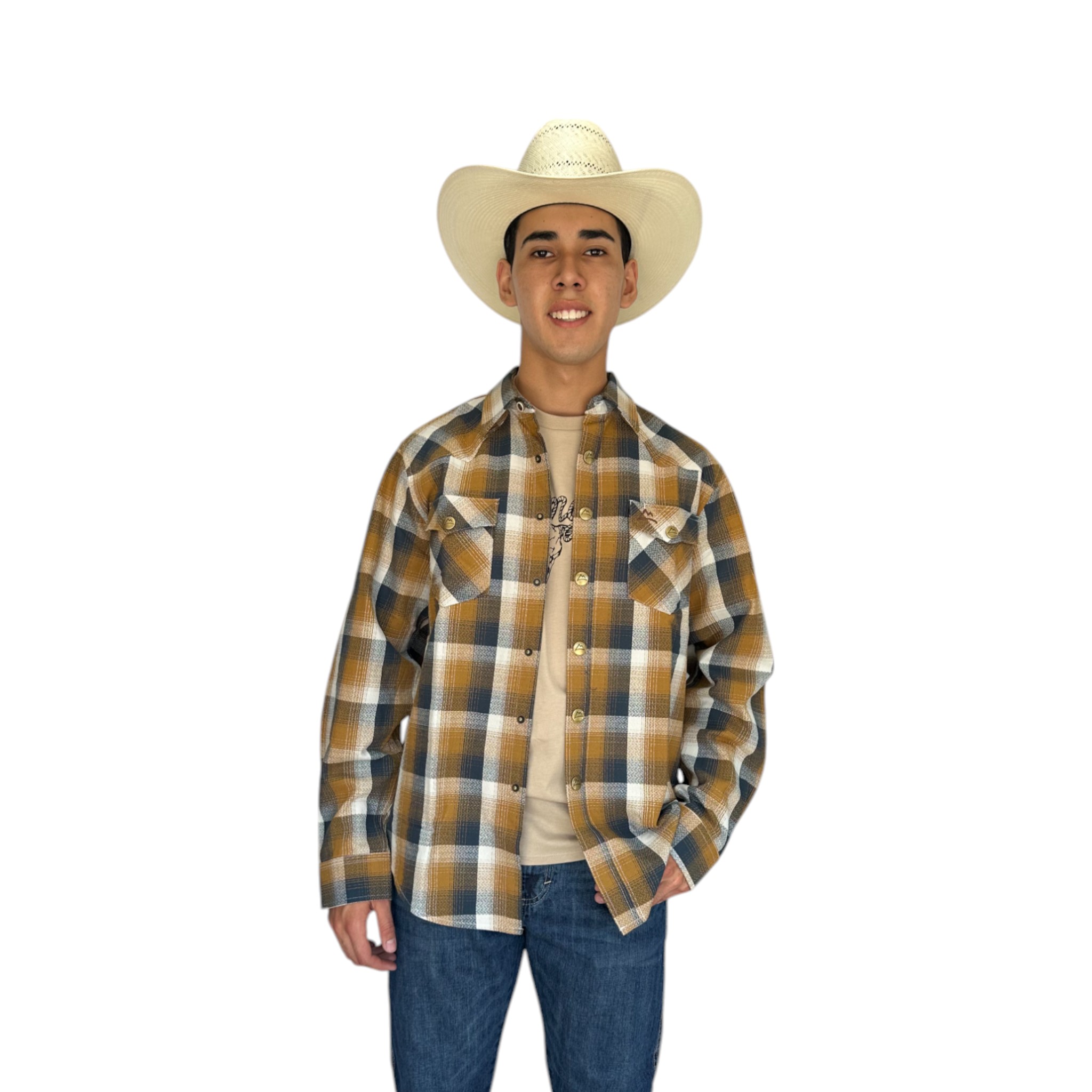 CAMISOLA PRETEÑIDO CUADROS AMARILLO