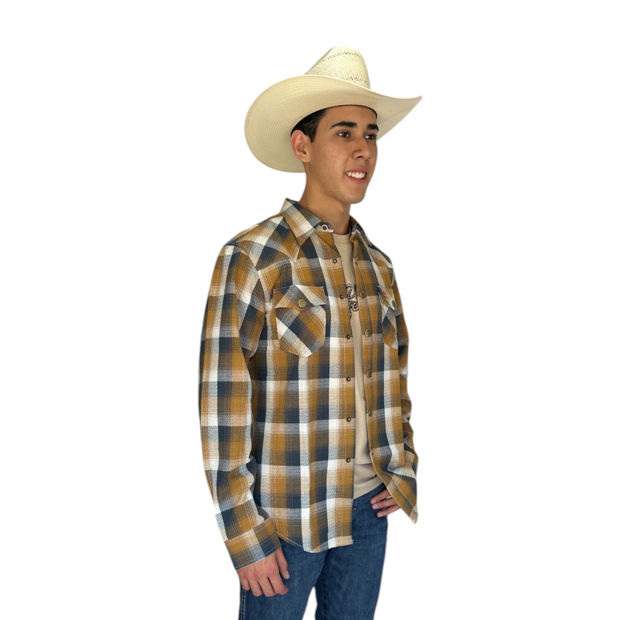CAMISOLA PRETEÑIDO CUADROS AMARILLO