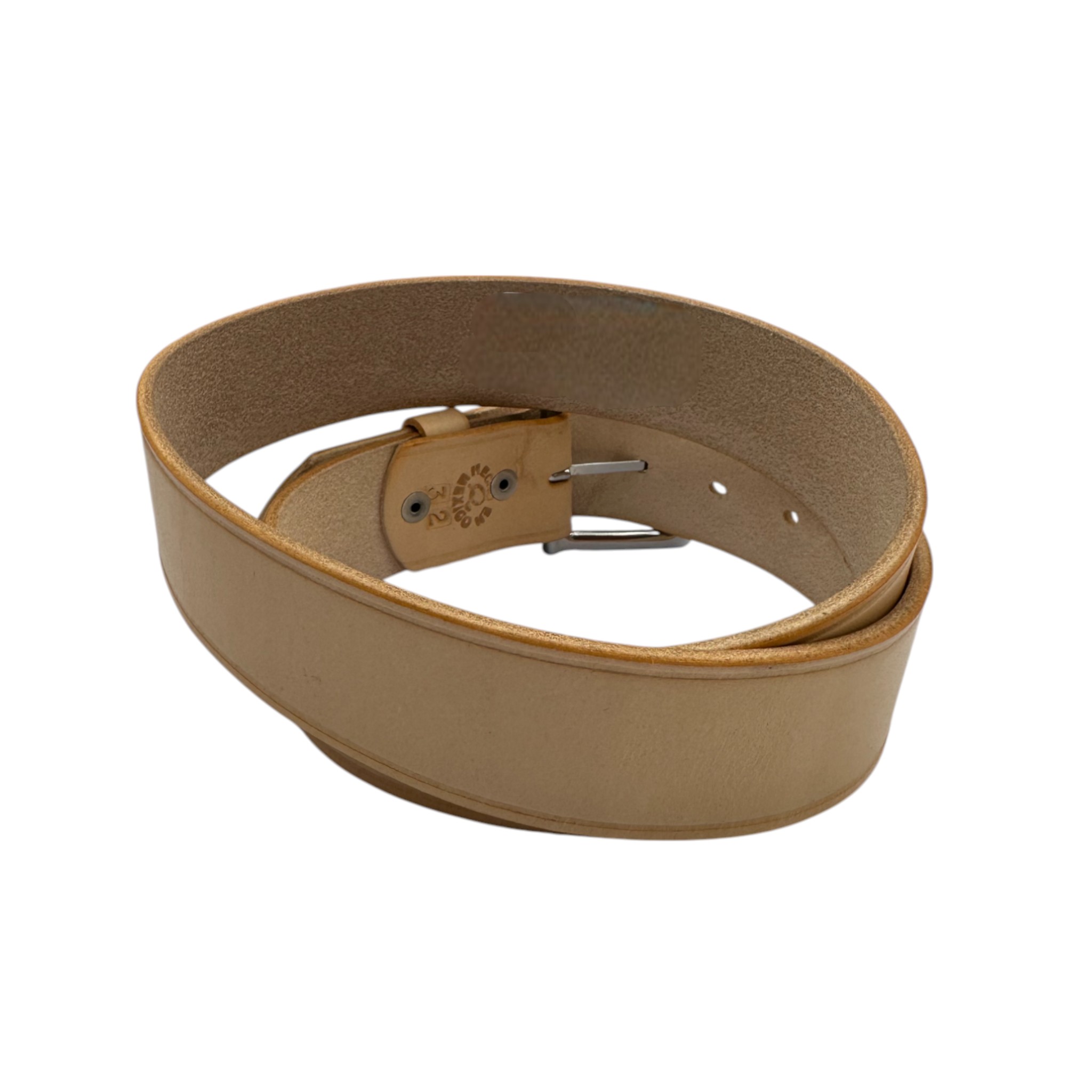 CINTO EL PIEL DE 40MM NATURAL