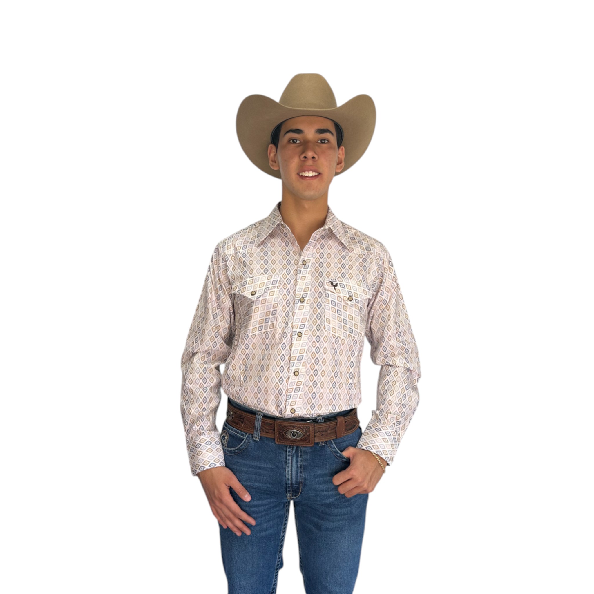 CAMISA GOLDEN ROOSTER ROMBOS