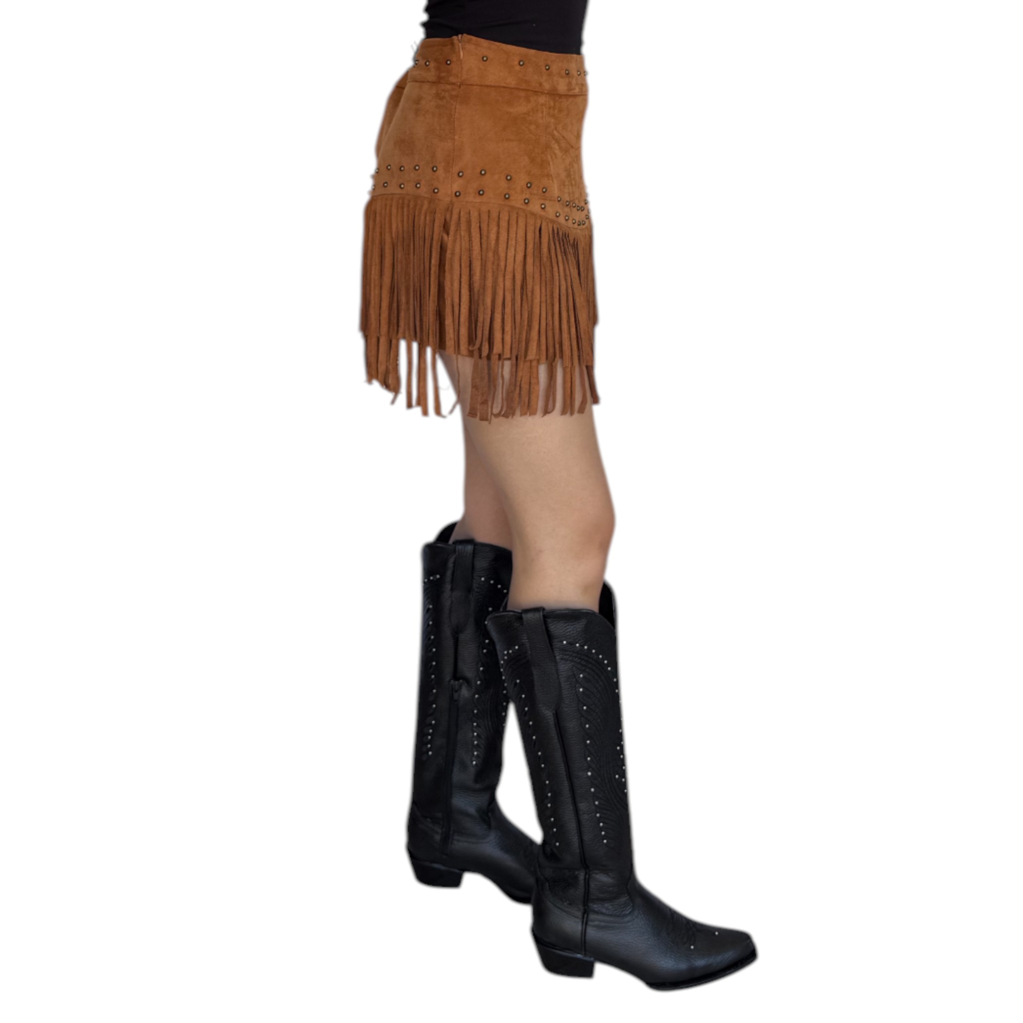 SHORT/FALDA RIDERS CAMEL