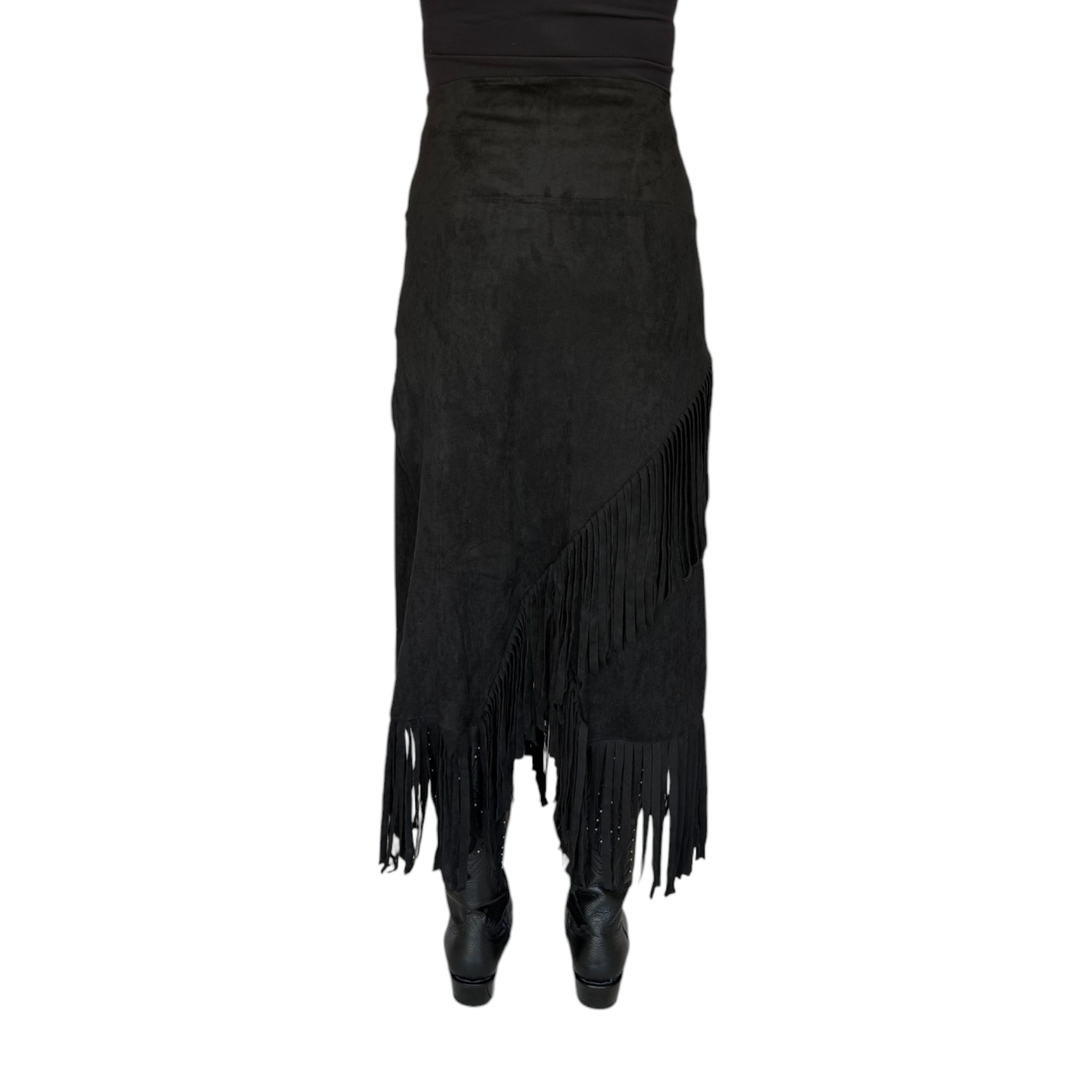 FALDA RIDERS FLECOS NEGRO