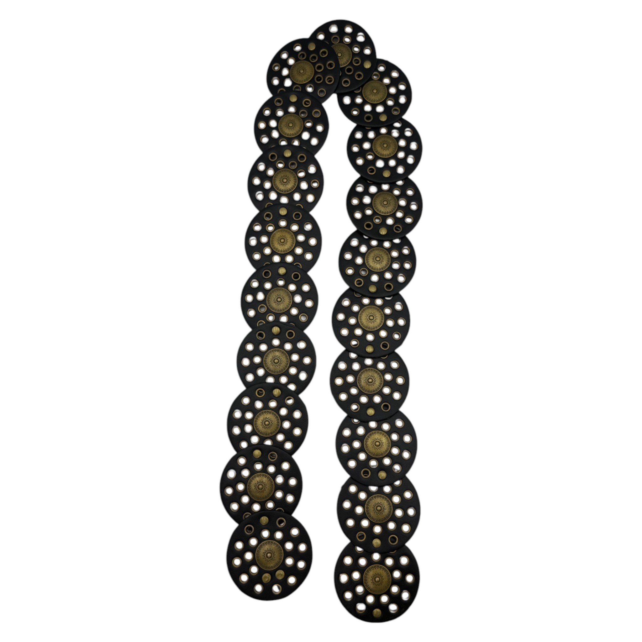 CINTO VAQUERO DAMA SINTETICO HOJILLOS