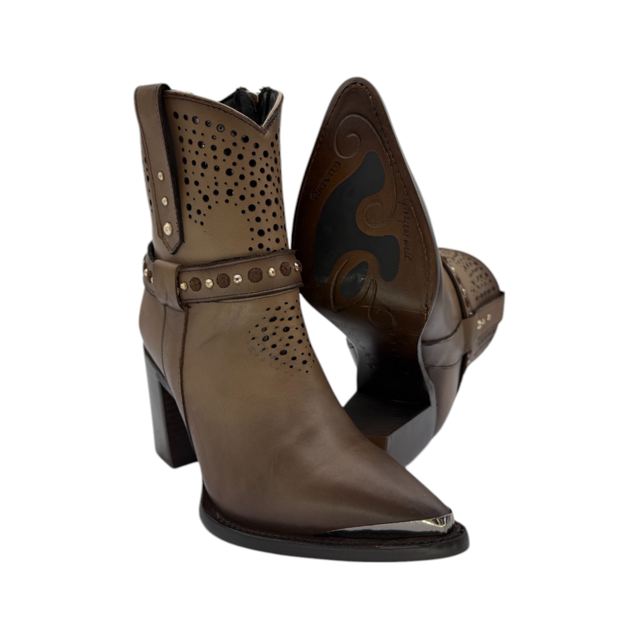 BOTIN EN PIEL GENIUNA PARA DAMA