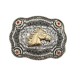 HEBILLA DE ALPACAR PIEDRA CON CABALLO