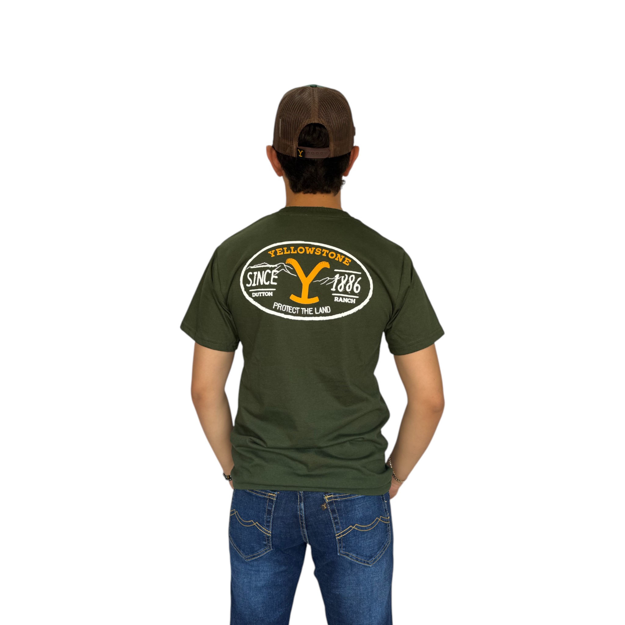 PLAYERA YELLOWSTONE VERDE MOD.TCY002
