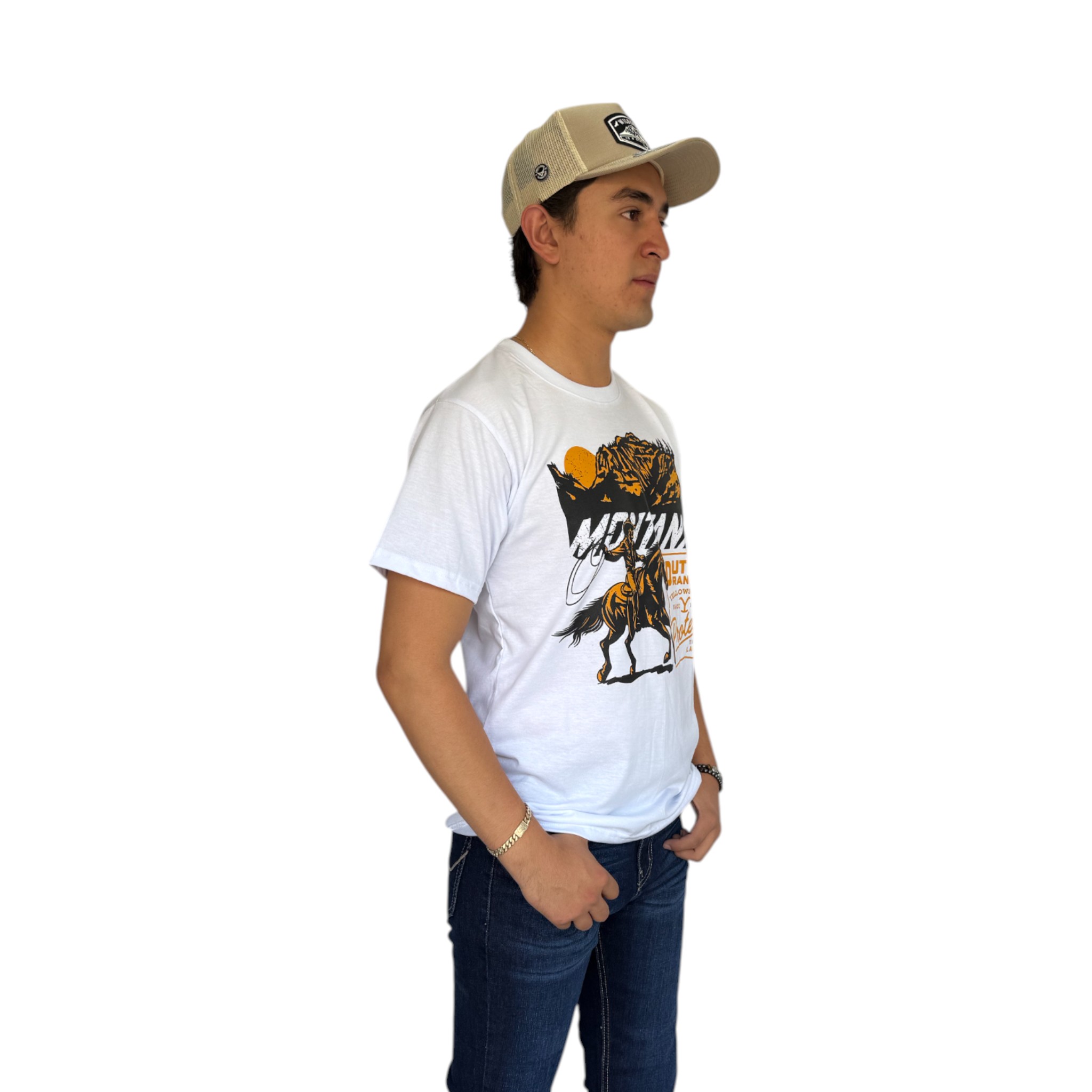 PLAYERA YELLOWSTONE BLANCO MOD.TCY003