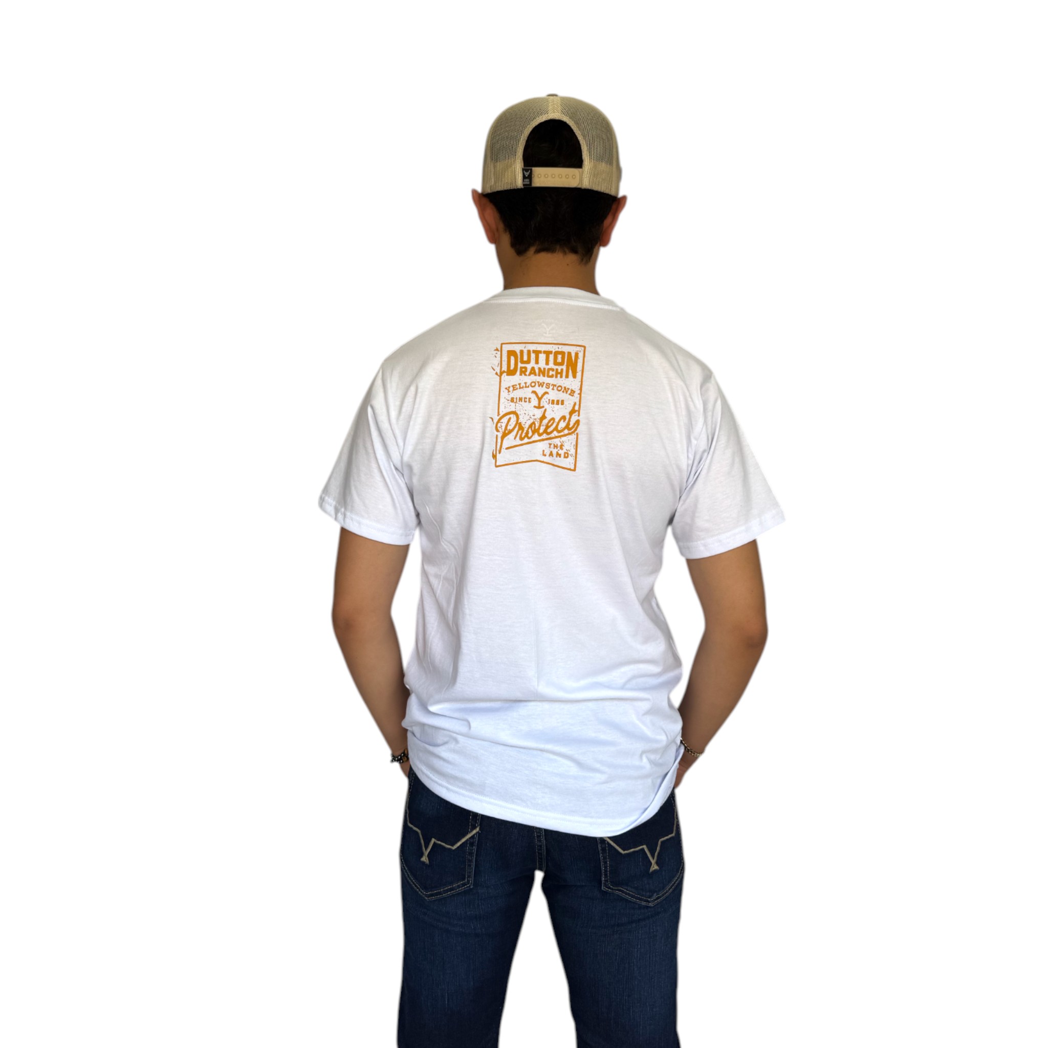 PLAYERA YELLOWSTONE BLANCO MOD.TCY003