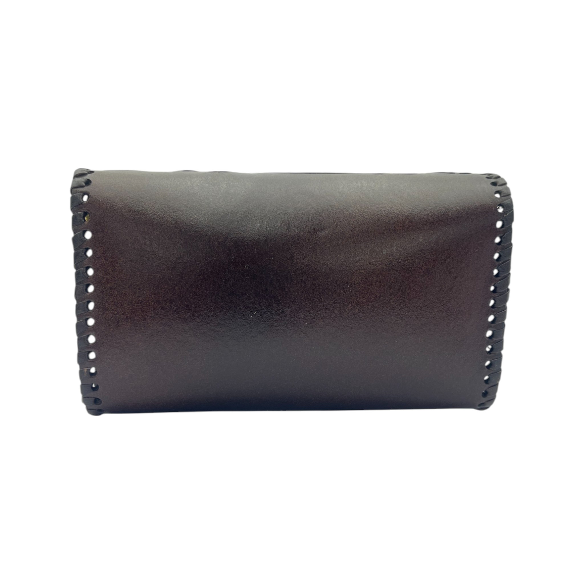 BOLSA CINCELADA ARTESANAL CAFÉ RÚSTICO.