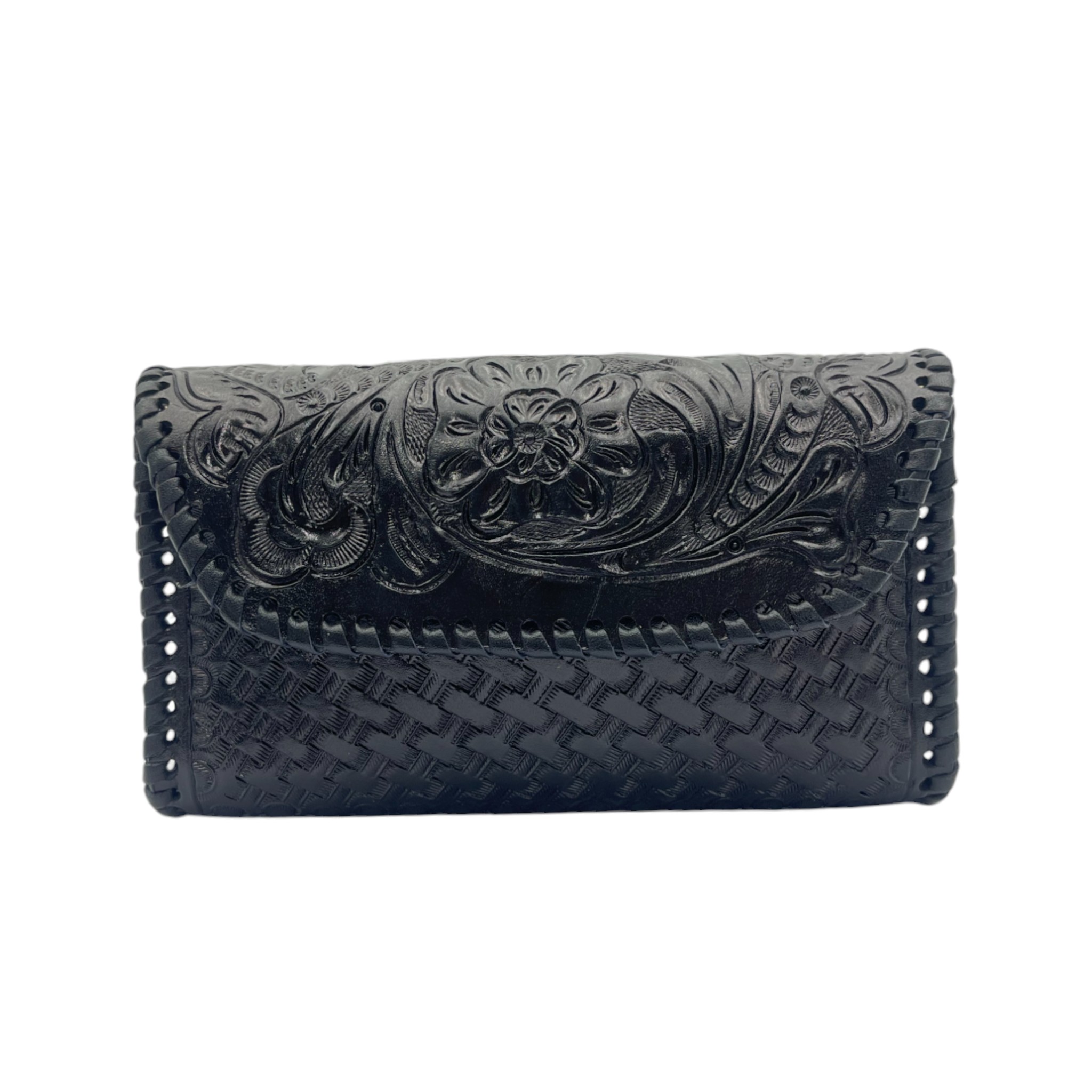 BOLSA CINCELADA ARTESANAL NEGRO