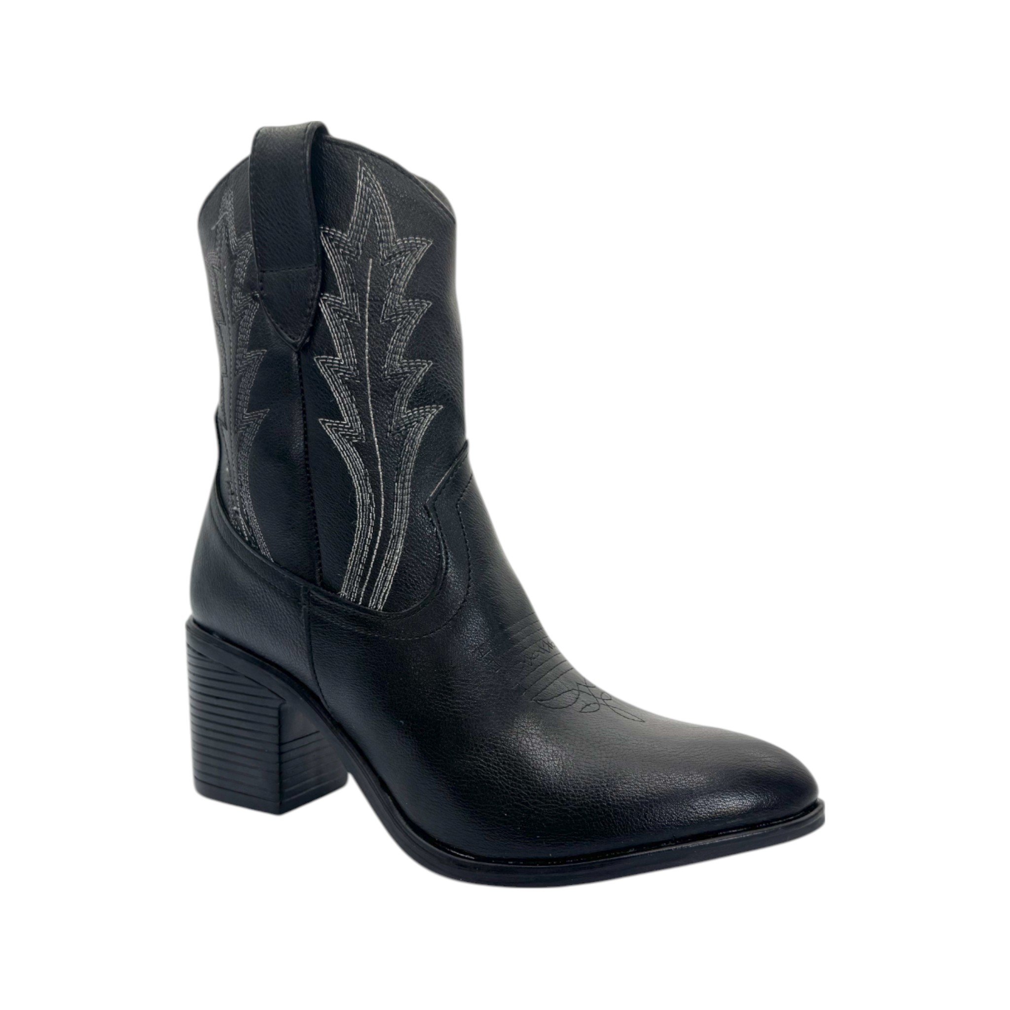 BOTIN VAQUERO SM PARA DAMA COLOR NEGRO
