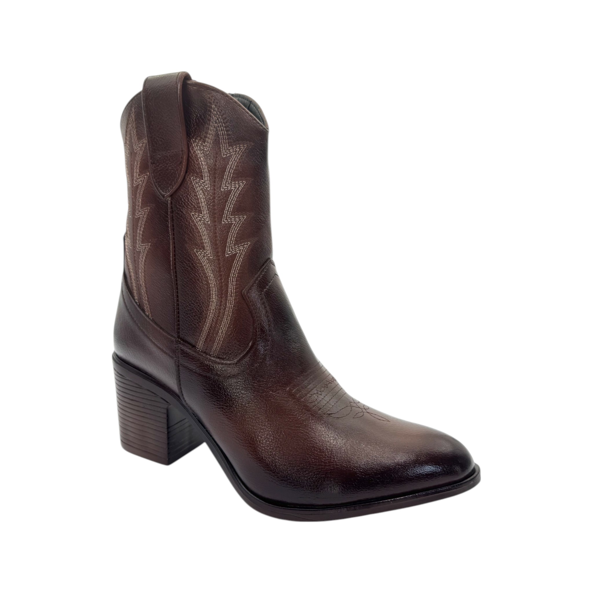 BOTIN VAQUERO SM PARA DAMA COLOR CAFÉ