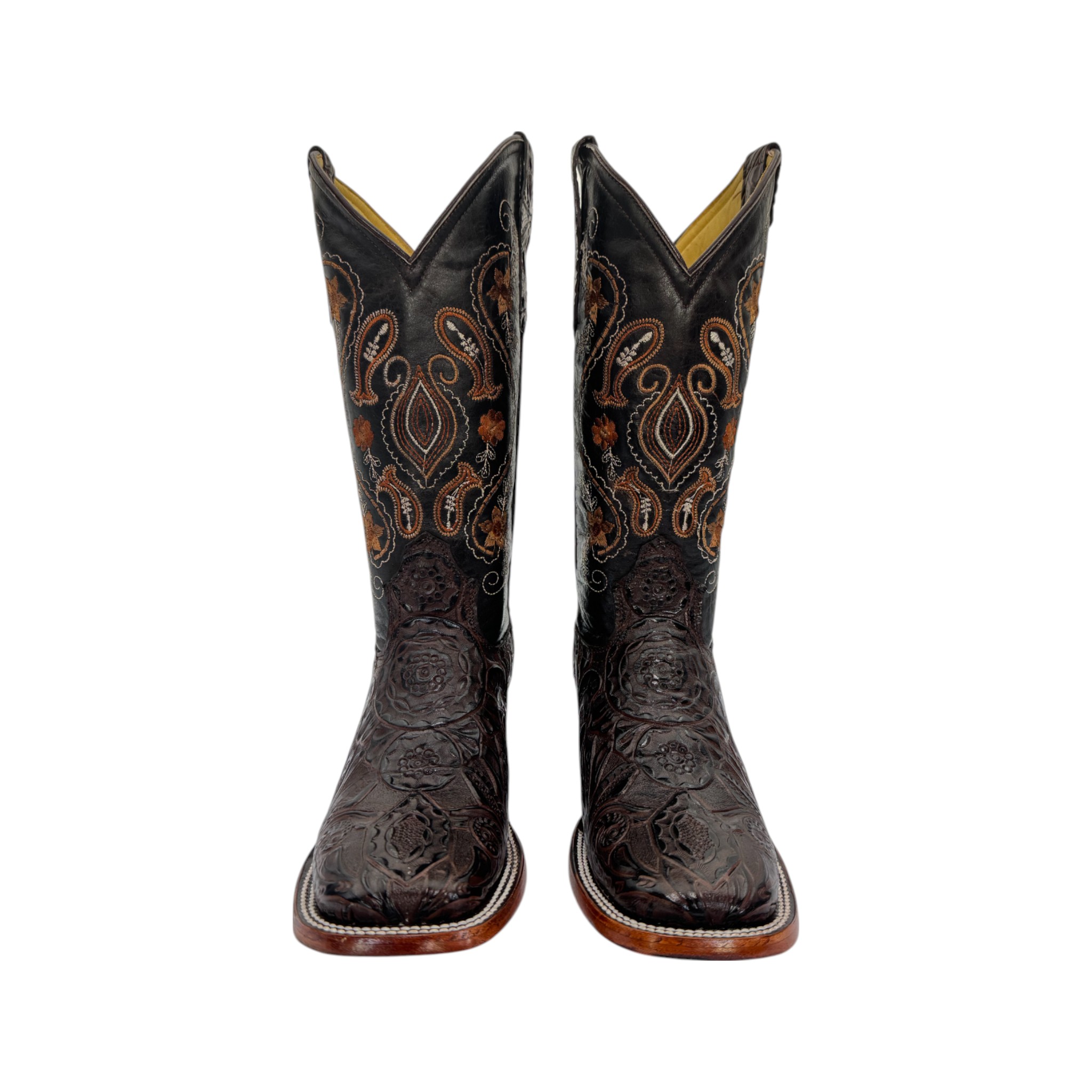 BOTA DAMA CERRALVO CINCELADA CAFÉ