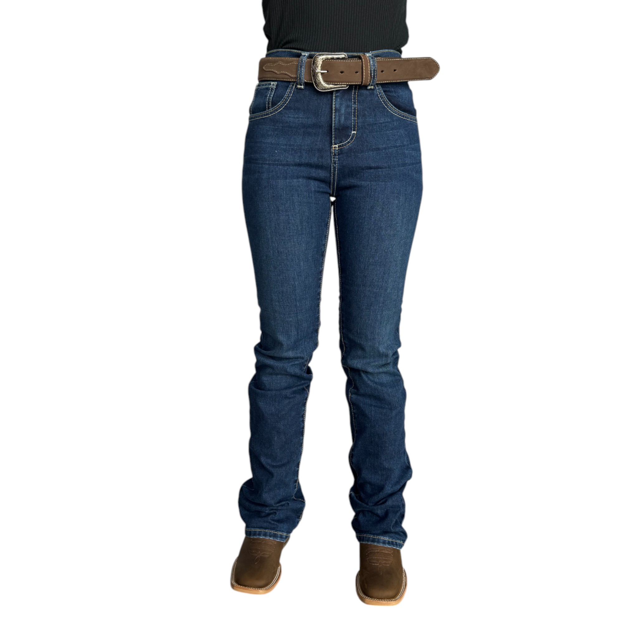 PANTALON WRANGLER DAMA CINTURA ALTA MOD. 112354480