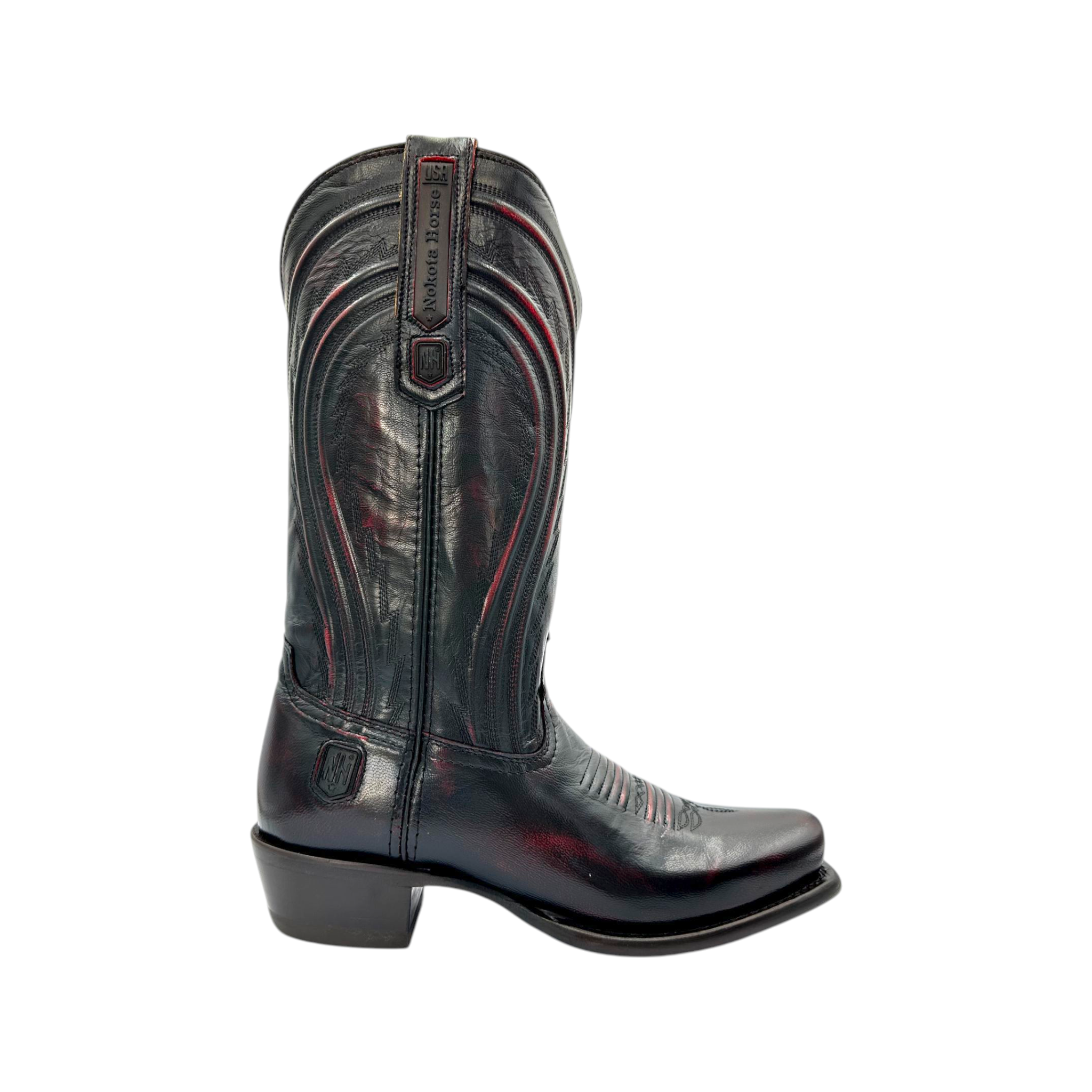 BOTA NOKOTA HORSE MODELO LINCOLN BLANCK CHERRY.